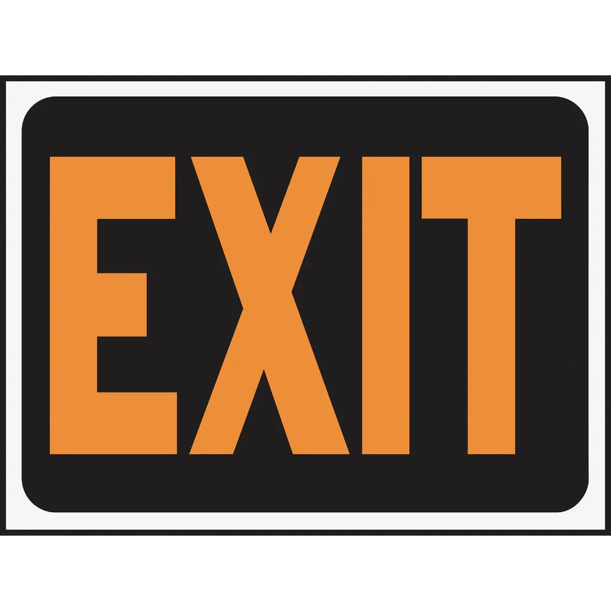 Lightweight Hy-Ko Plastic Sign Exit Excellent