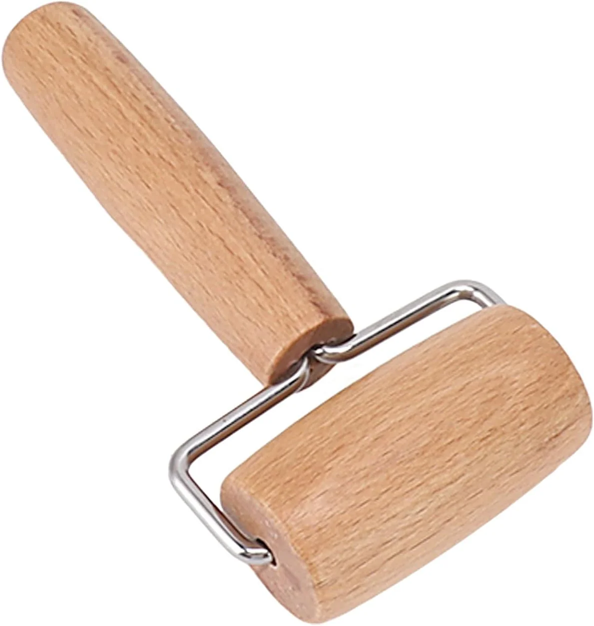 Exceptional Small Rolling Pin Wooden Dough Roller Non-Stick Pizza Roller T Type Rolling Pins for Kitchen Baking Pizza Dough Press 2.8 5.1 inch Secure