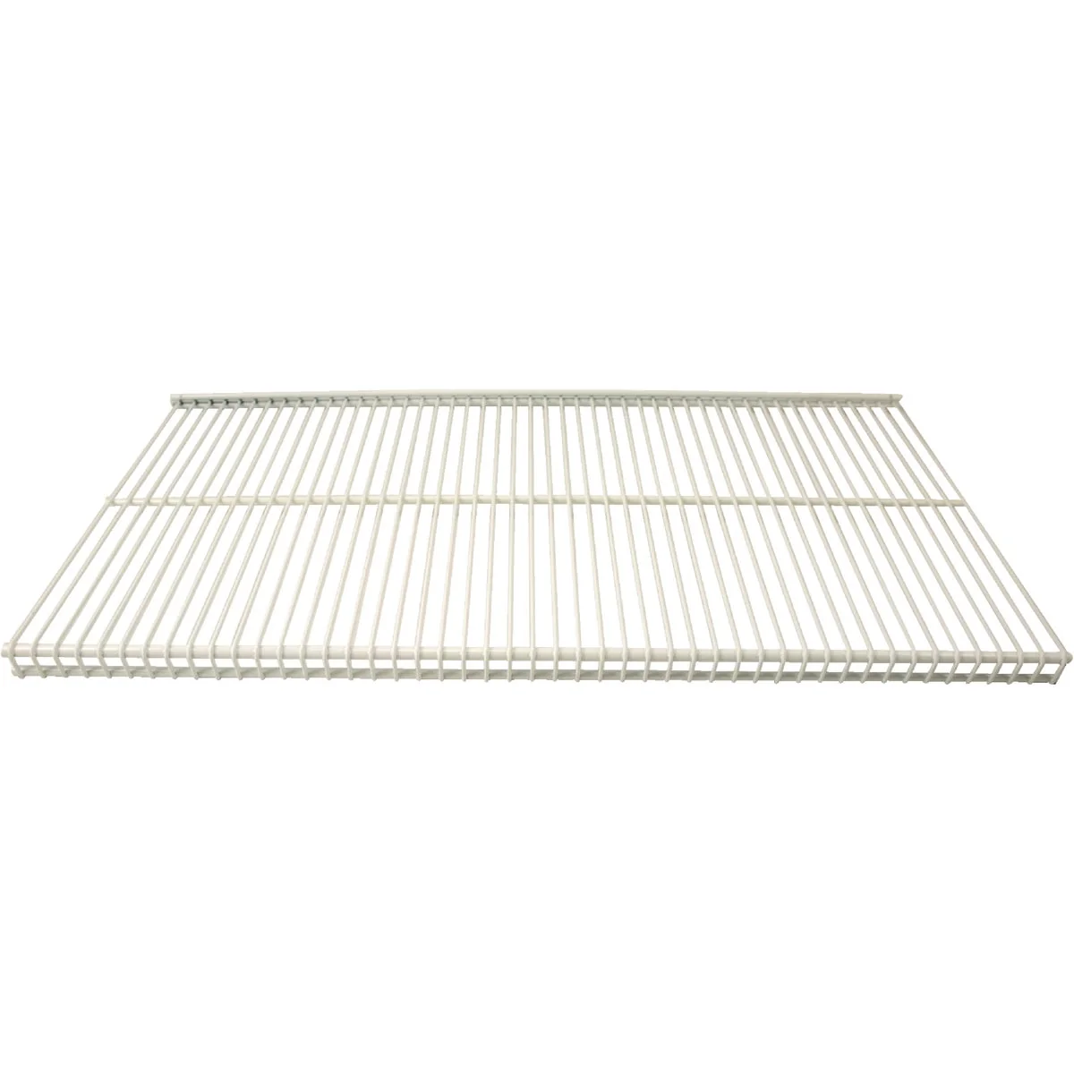 Easy-to-Use Organized Living domRail 6 Ft. W. x 12 in. D Profile Ventilated Closet Shelf White Reliable