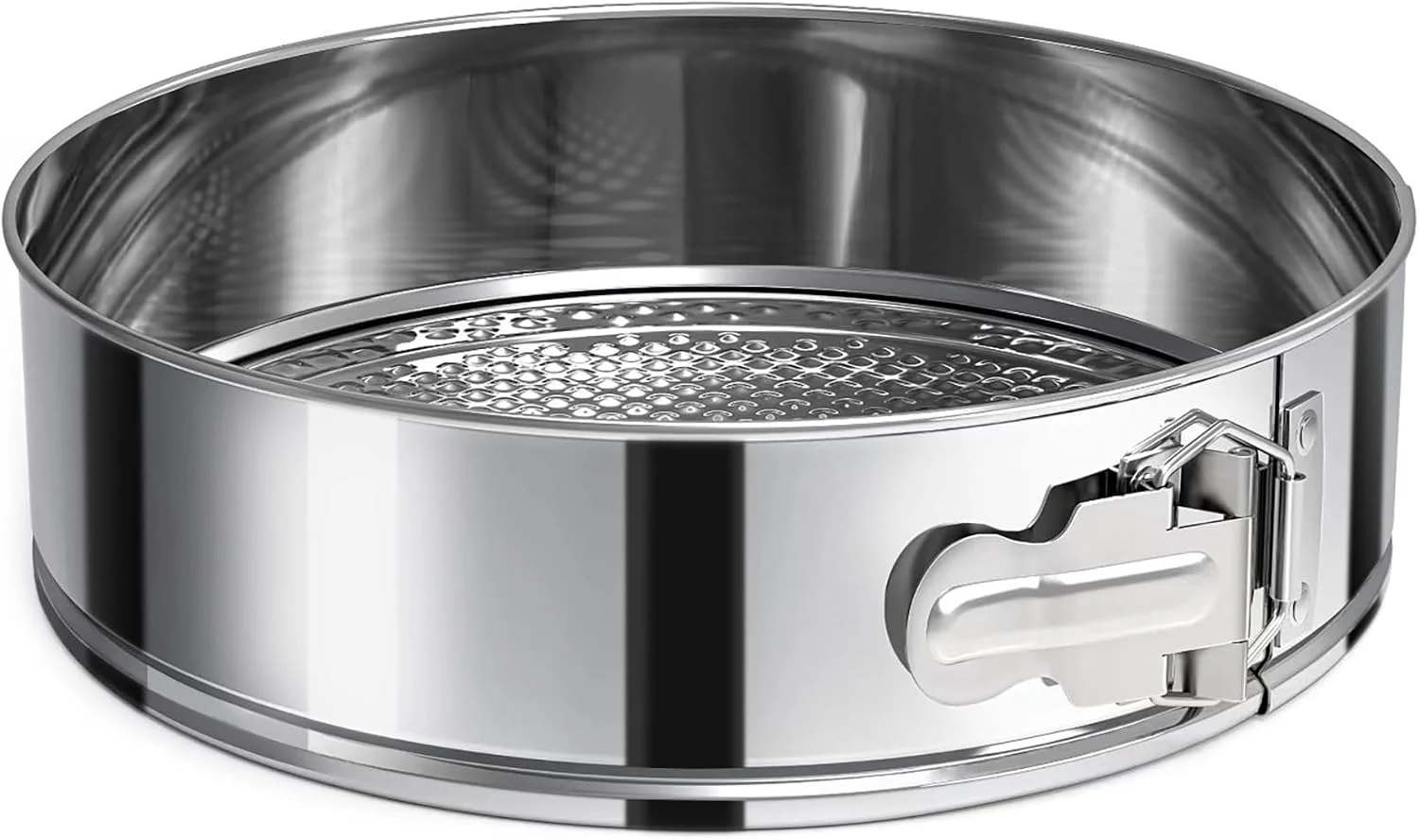 Sophisticated 10 Inch Springform Pan 304 Stainless Steel Nonstick Leakproof Springform Cake Pan with Removable Bottom Round Spring Form Cheesecake Pans For Baking High-End