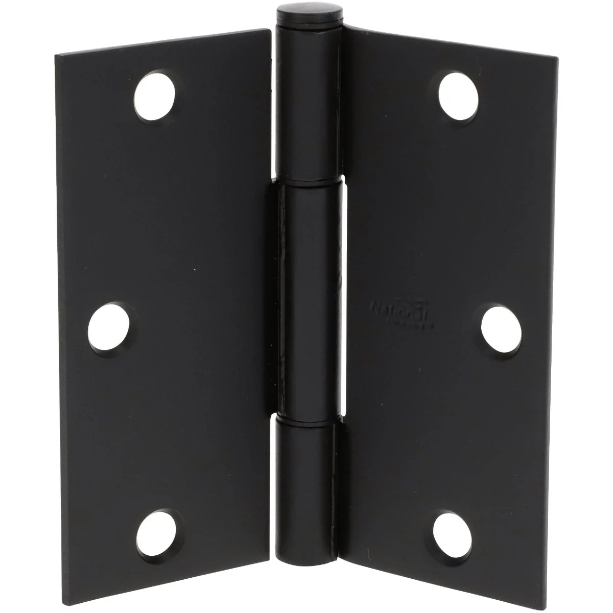 Excellent National Hardware Squeak Guard 3-1 2 In. Matte Black Hinge with Square Corner 3-Count Top-Quality