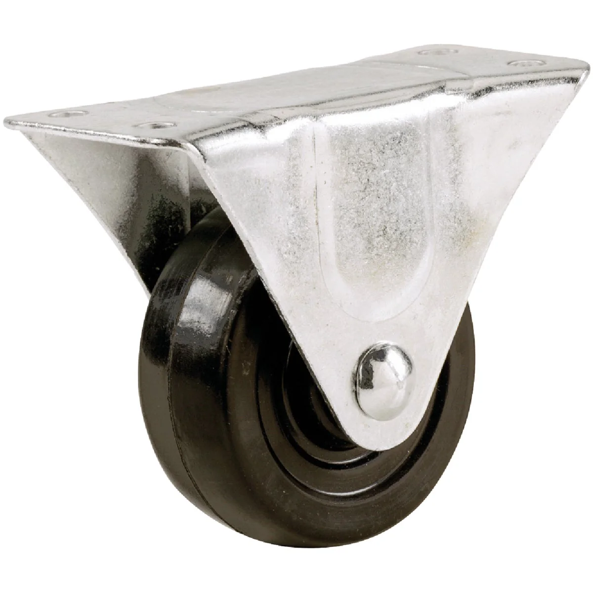 Healthy Shepherd 2-1 2 In. General-Duty Rubber Rigid Plate Caster Casual
