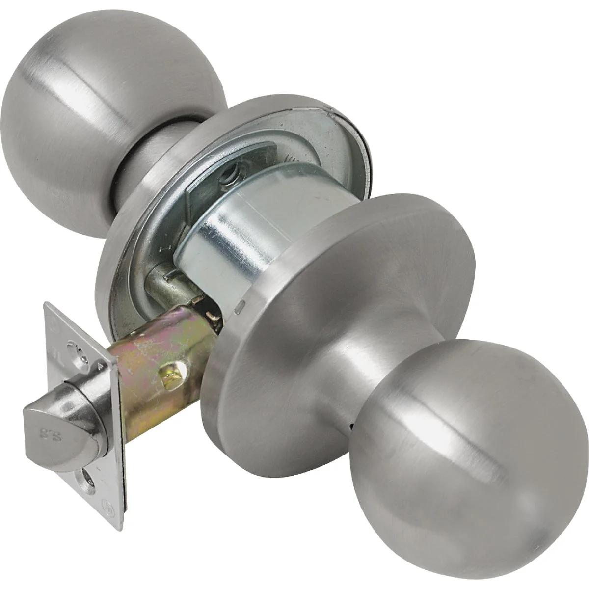 Consistent Tell Satin Stainless Steel Hall Closet Door Knob Effective