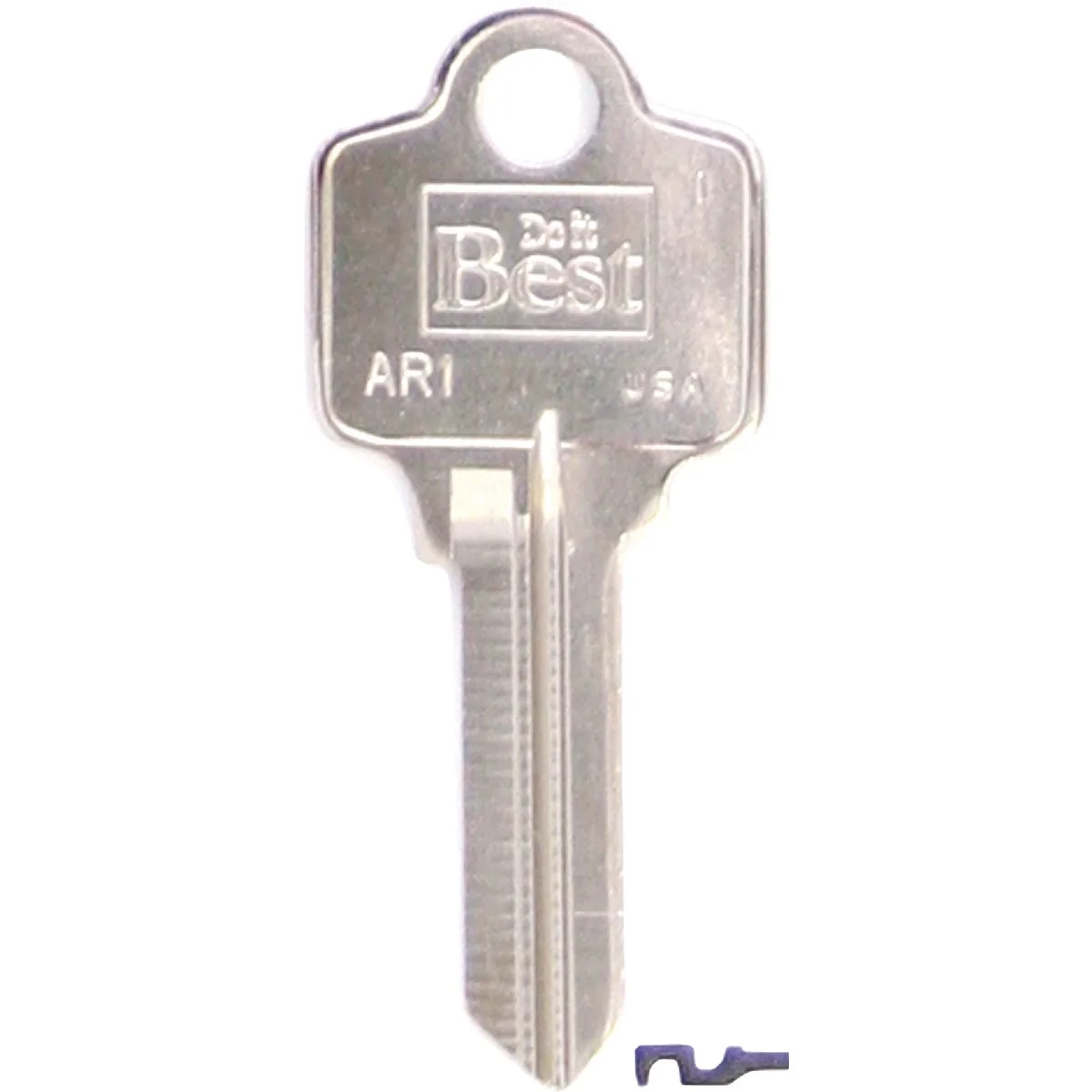 Innovative Do it ARROW Nickel Plated House Key AR1- 10-Pack Relaxed