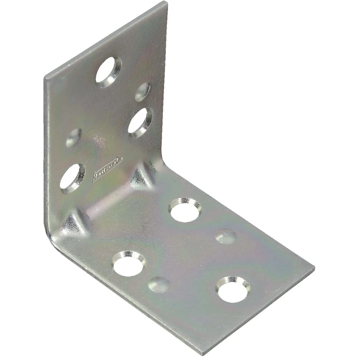 Original National Catalog V121 2 In. x 1-1 2 In. Double Wide Zinc Corner Brace High-Grade
