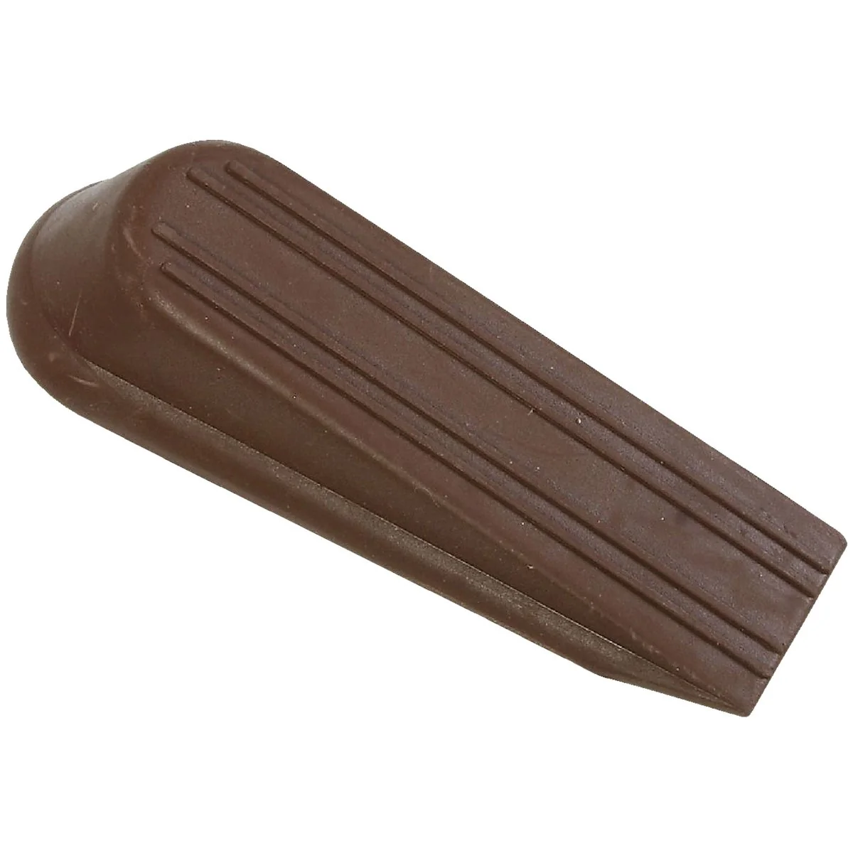 Reusable National V334 4 In. Brown Wedge Door Stop 2-Pack Soft