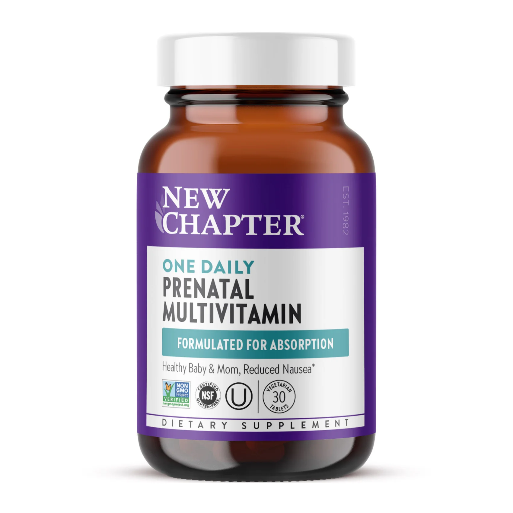 Certified New Chapter One Daily Prenatal Multivitamin Reliable
