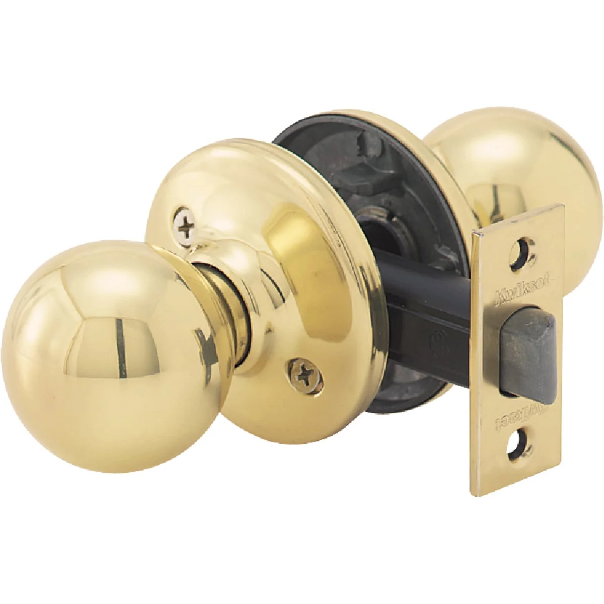 Practical Kwikset Polo Polished Brass Hall Closet Door Knob Exceptional
