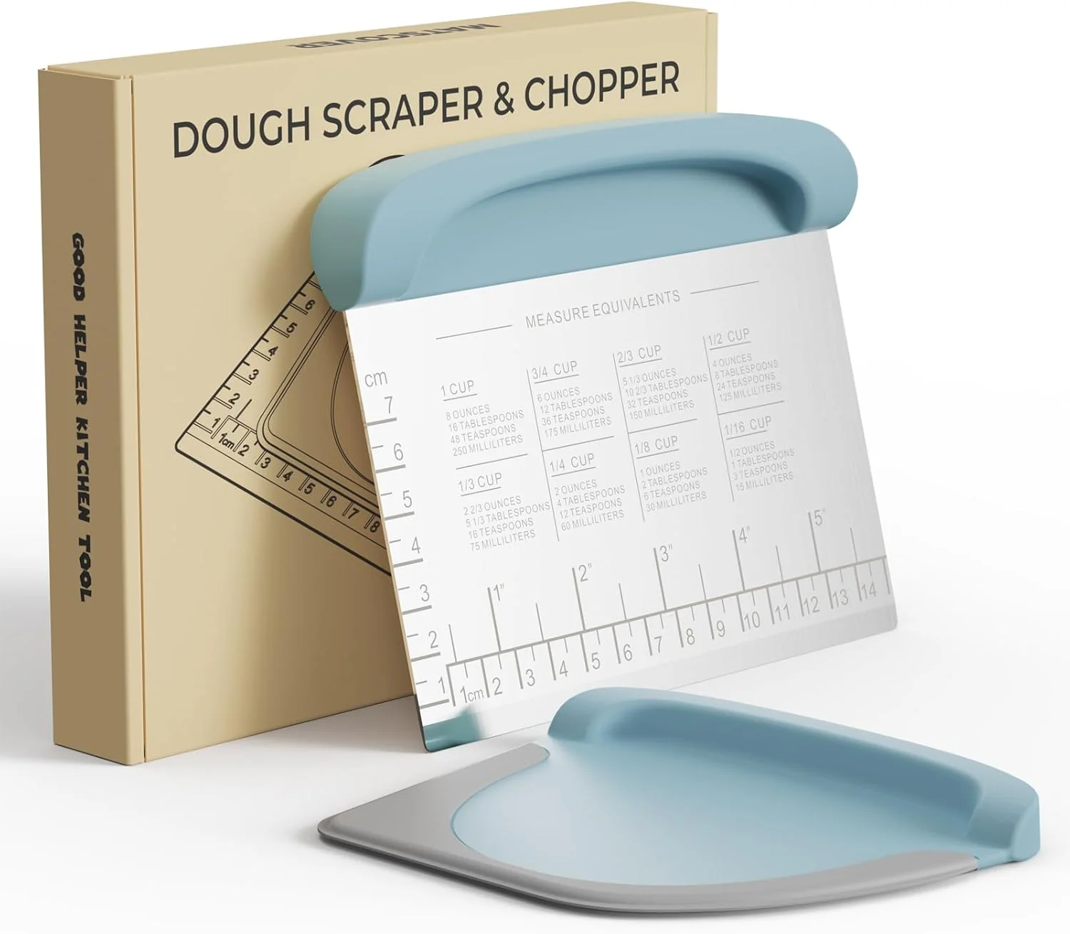 Practical Bench Scraper Dough Cutter Tool – Bowl Pastry Scraper for Bread Cake Pizza Bench Knife Kitchen Dough Scraper for Baking Unique