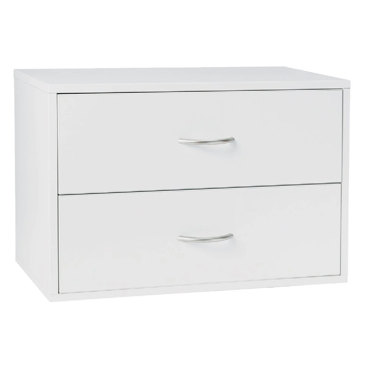 World-Class domRail 2-Drawer White Organization Box Original