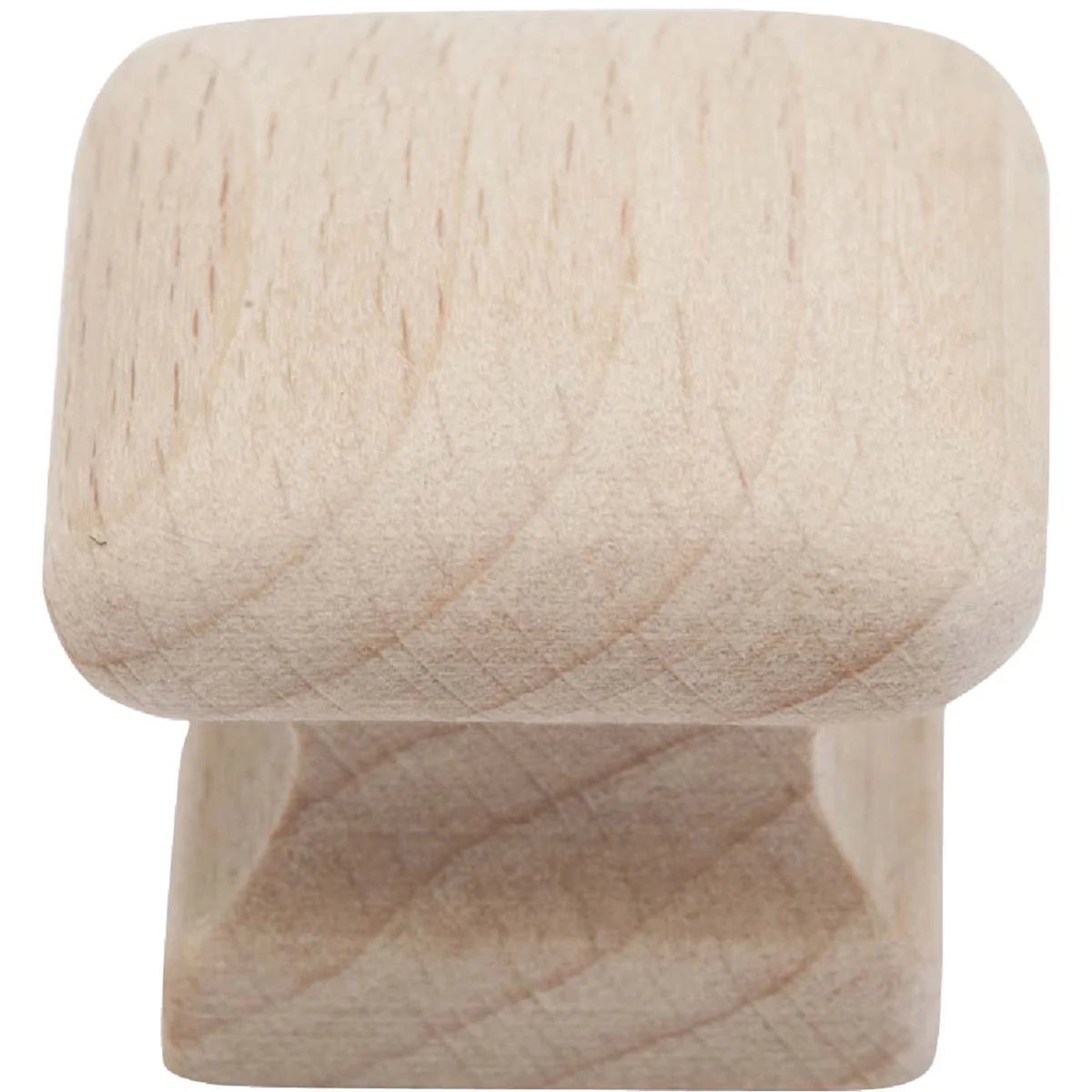 Enhanced Do it Wood Hardwood Square 1-1 2 In. Cabinet Knob 2-Pack Artisan