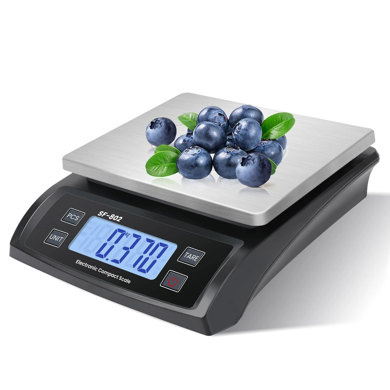 Exceptional Large Digital Kitchen Scale 30kg 66lb Food Scale for Baking Cooking Stainless Bread Scale with LCD Display Counting Scales for Coins Adapter Durable