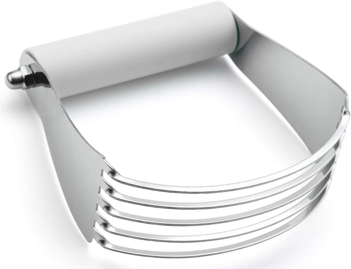 Selected Spring Chef Professional White Dough Blender For Baking Dough Cutter Tool Stainless Steel Puff Pastry Cutter Tool with Sharp Blades Solid
