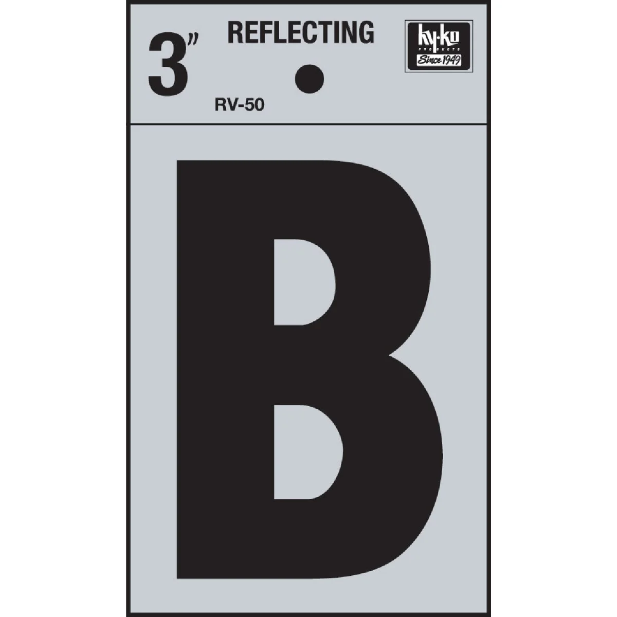 Fashionable Hy-Ko Vinyl 3 In. Reflective Adhesive Letter B Carefully Designed