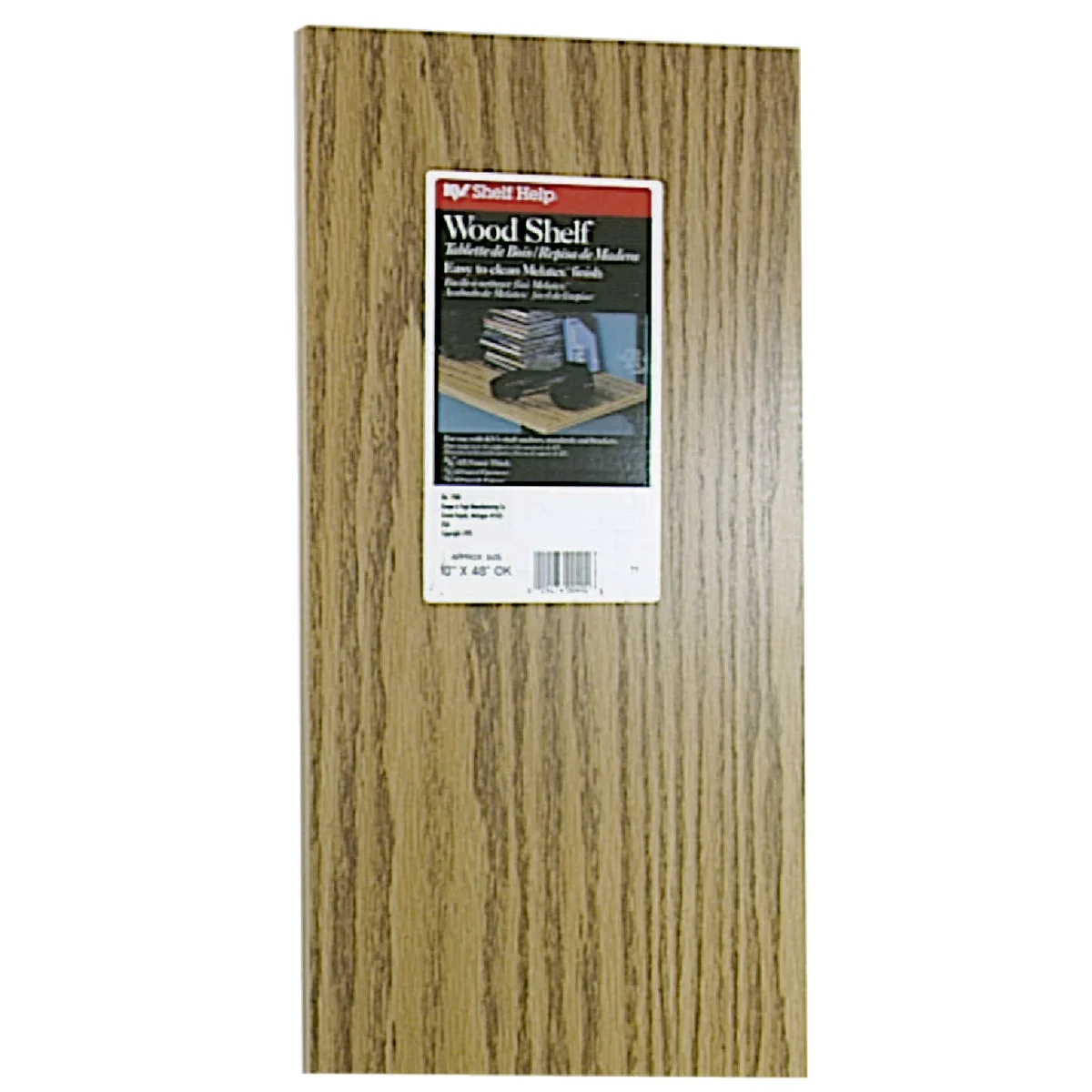 Pure Knape Vogt 10 In. x 48 In. Oak All-Purpose Shelf Efficient