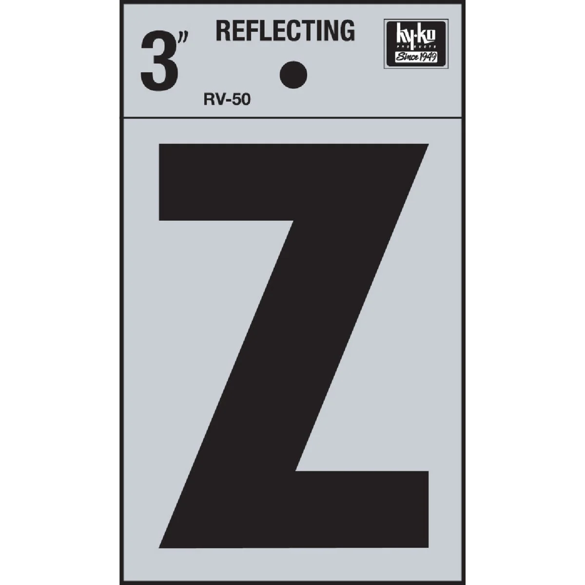 Trendy Hy-Ko Vinyl 3 In. Reflective Adhesive Letter Z Reliable