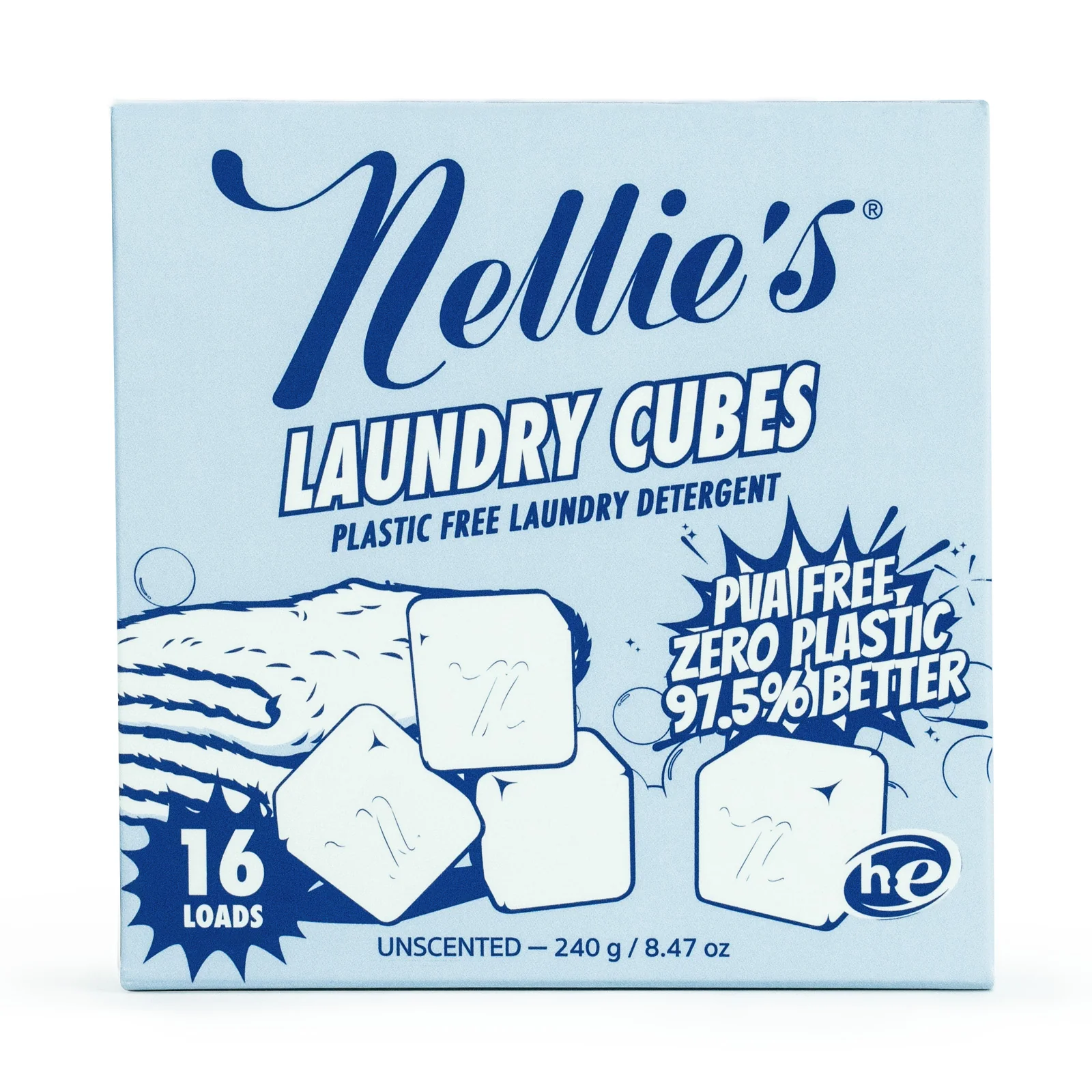 Sophisticated Nellie’s Laundry Detergent Cubes – Unscented Trusted