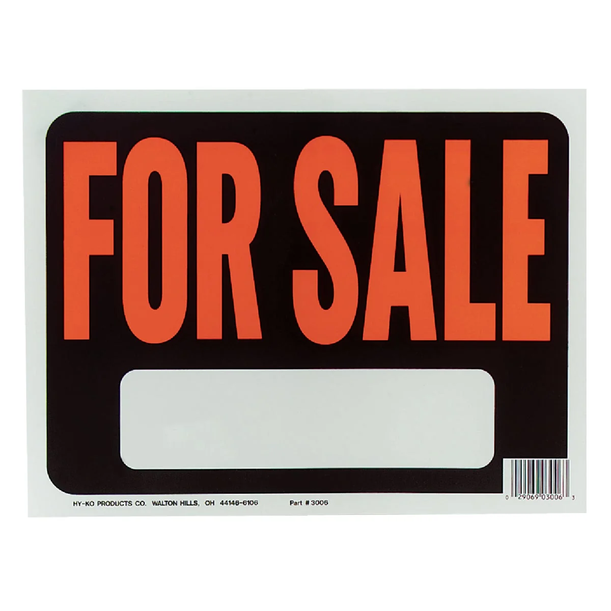 Environmentally Friendly Hy-Ko Plastic Sign For Easy-to-Use