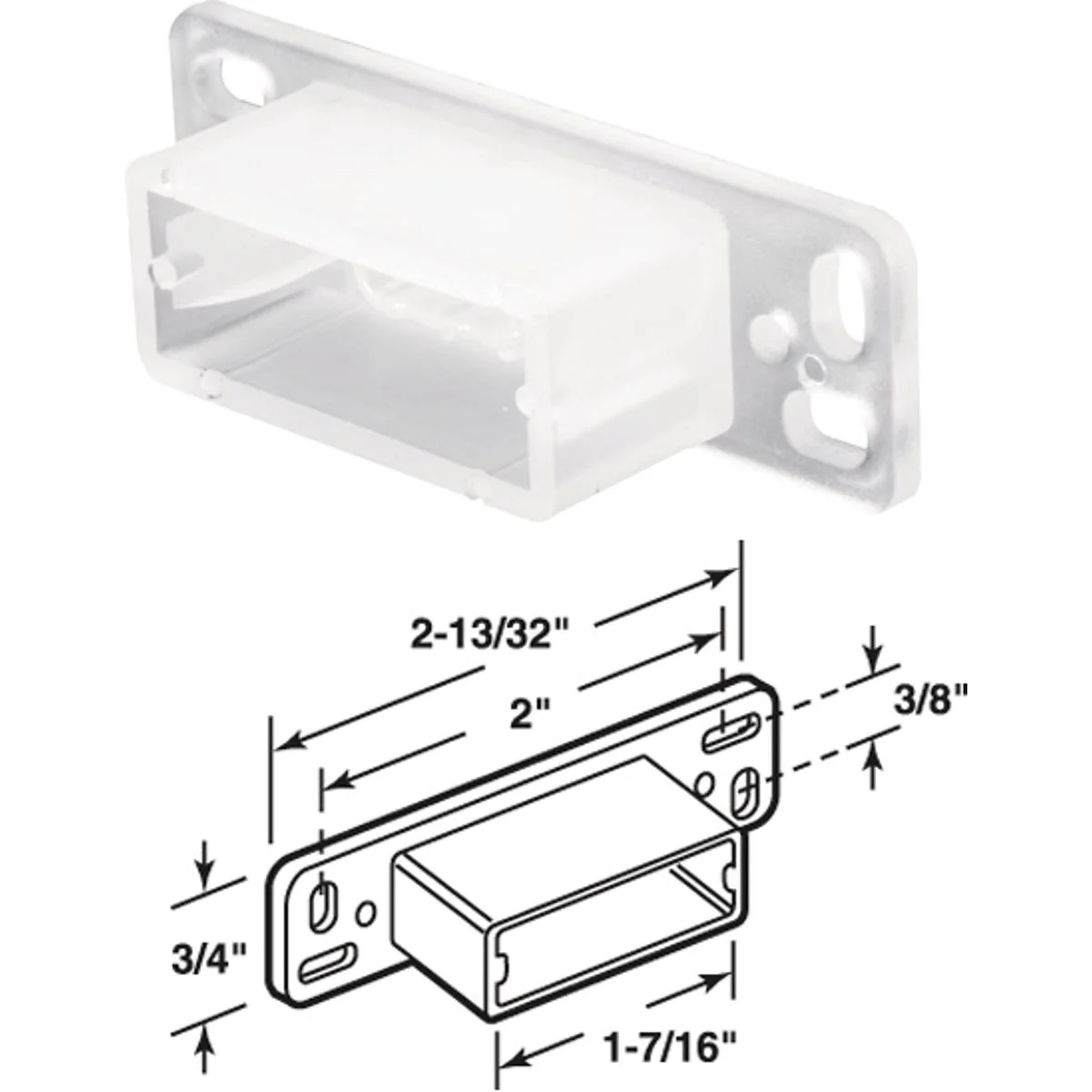 Genuine Prime-Line 2-13 32 x 1-7 16 Side Track Socket 2-Pack Original