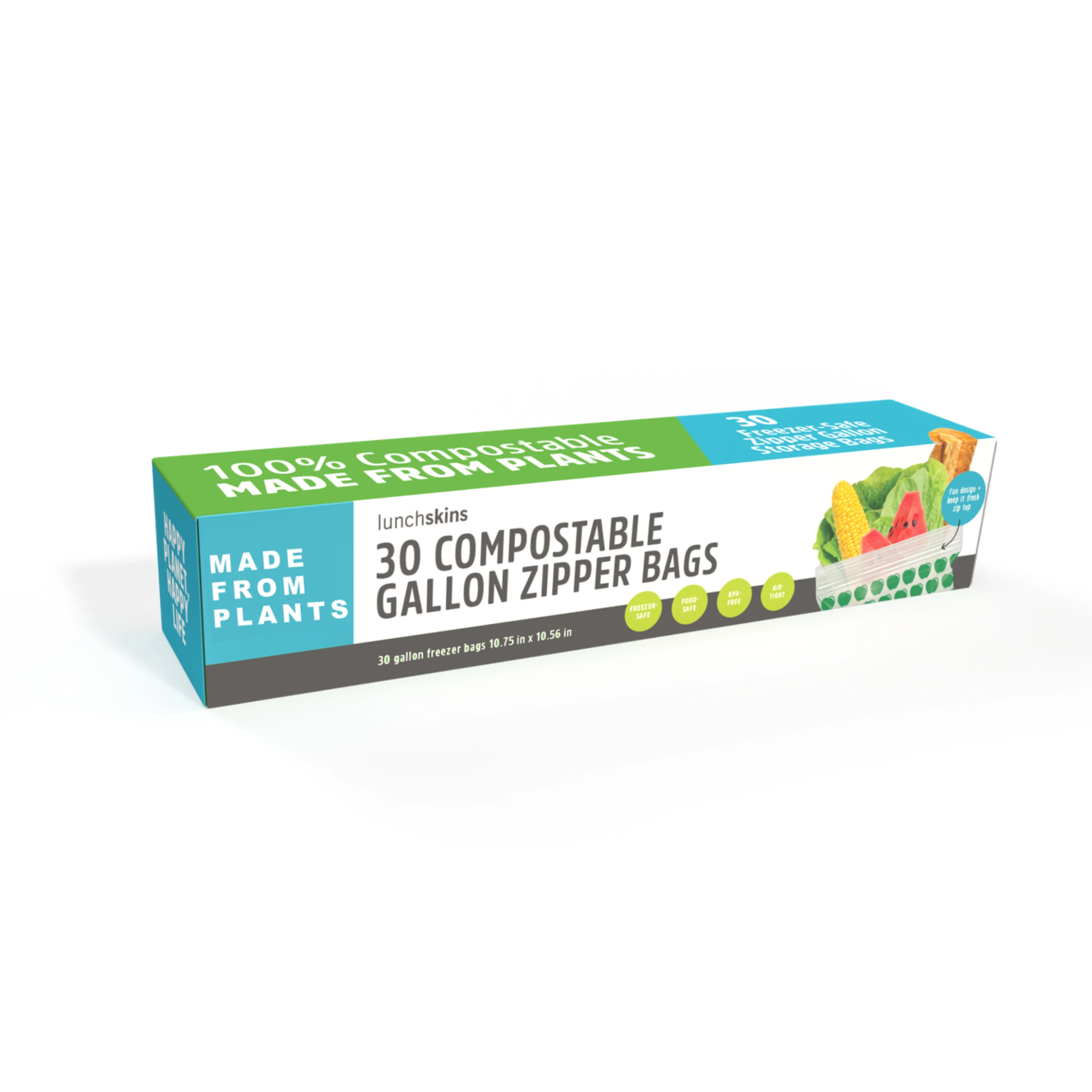 Specialty Lunchskins Ziptop Compostable Gallon Bag Eco-Friendly