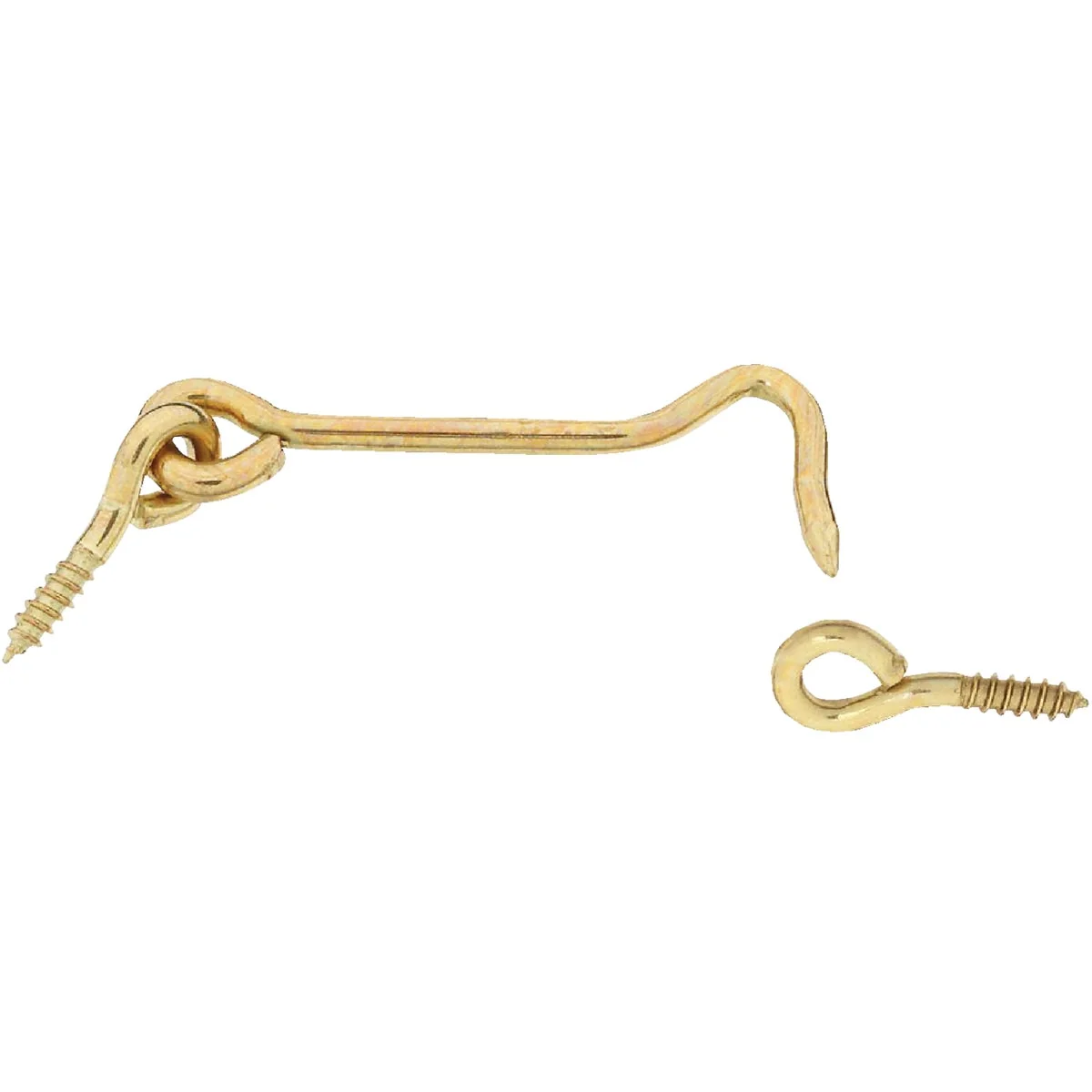 Organic National Solid Brass 3 In. Hook Eye Bolt Convenient