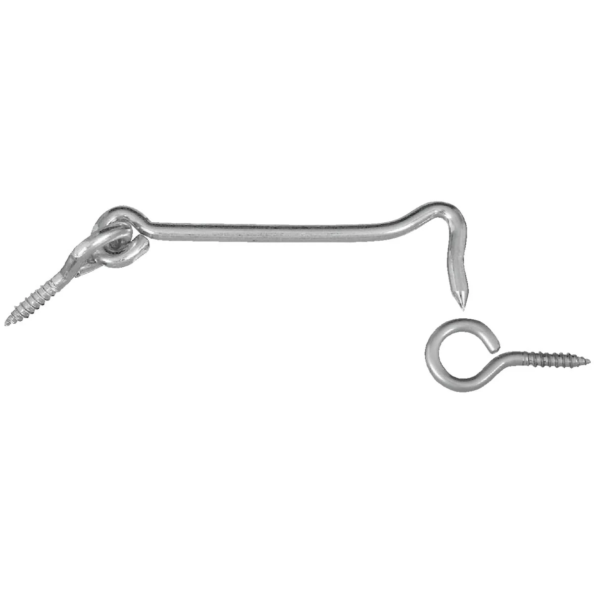 Consistent National 6 In. Gate Hook with Screw Eye Solid
