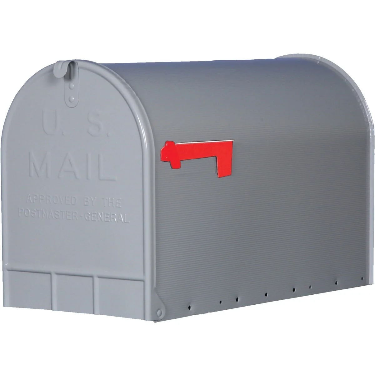 Exclusive Gibraltar Stanley T3 Gray Steel Rural Post Mount Mailbox Next-Generation