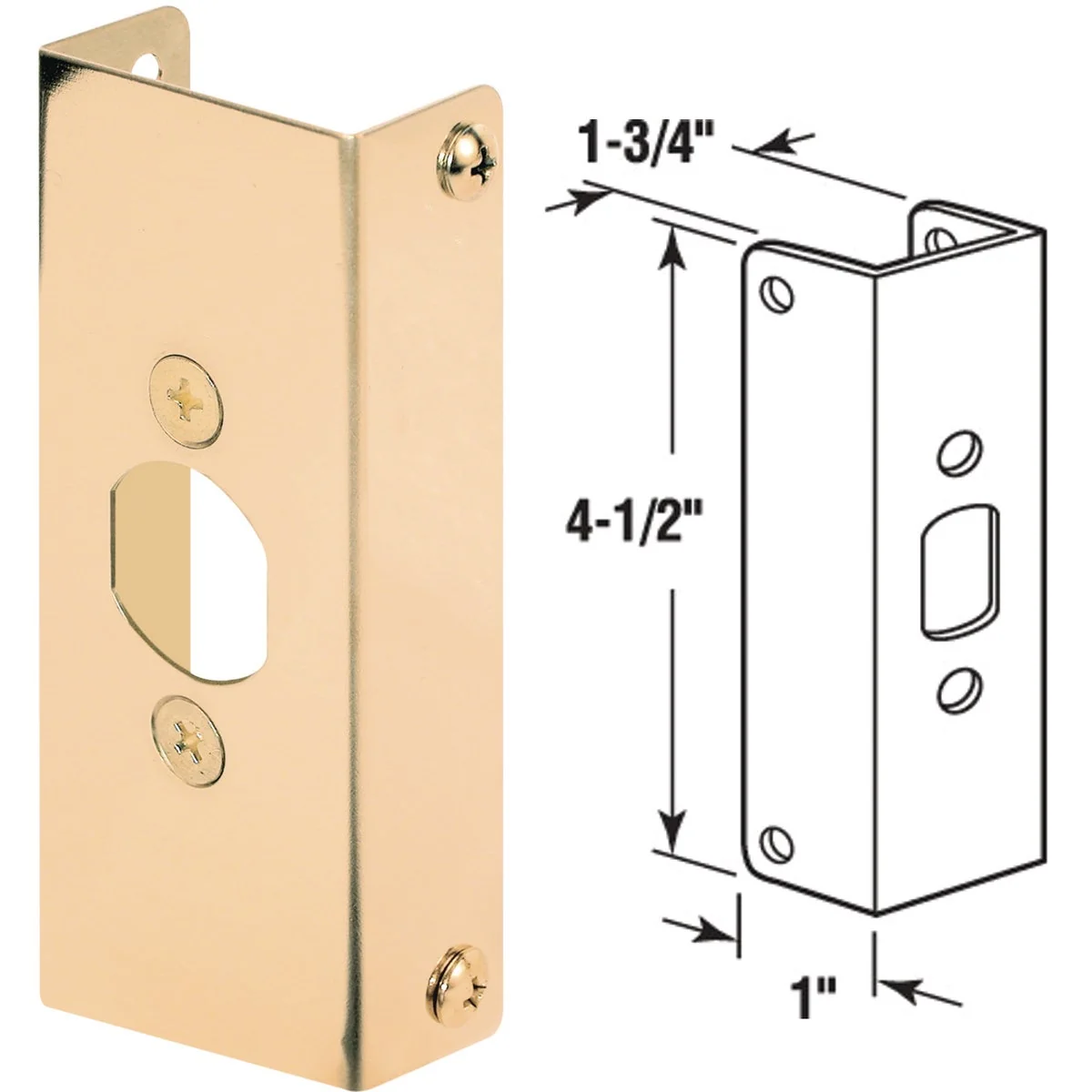 Safe Defender Security 1-3 4 In. Door Reinforcement Professional