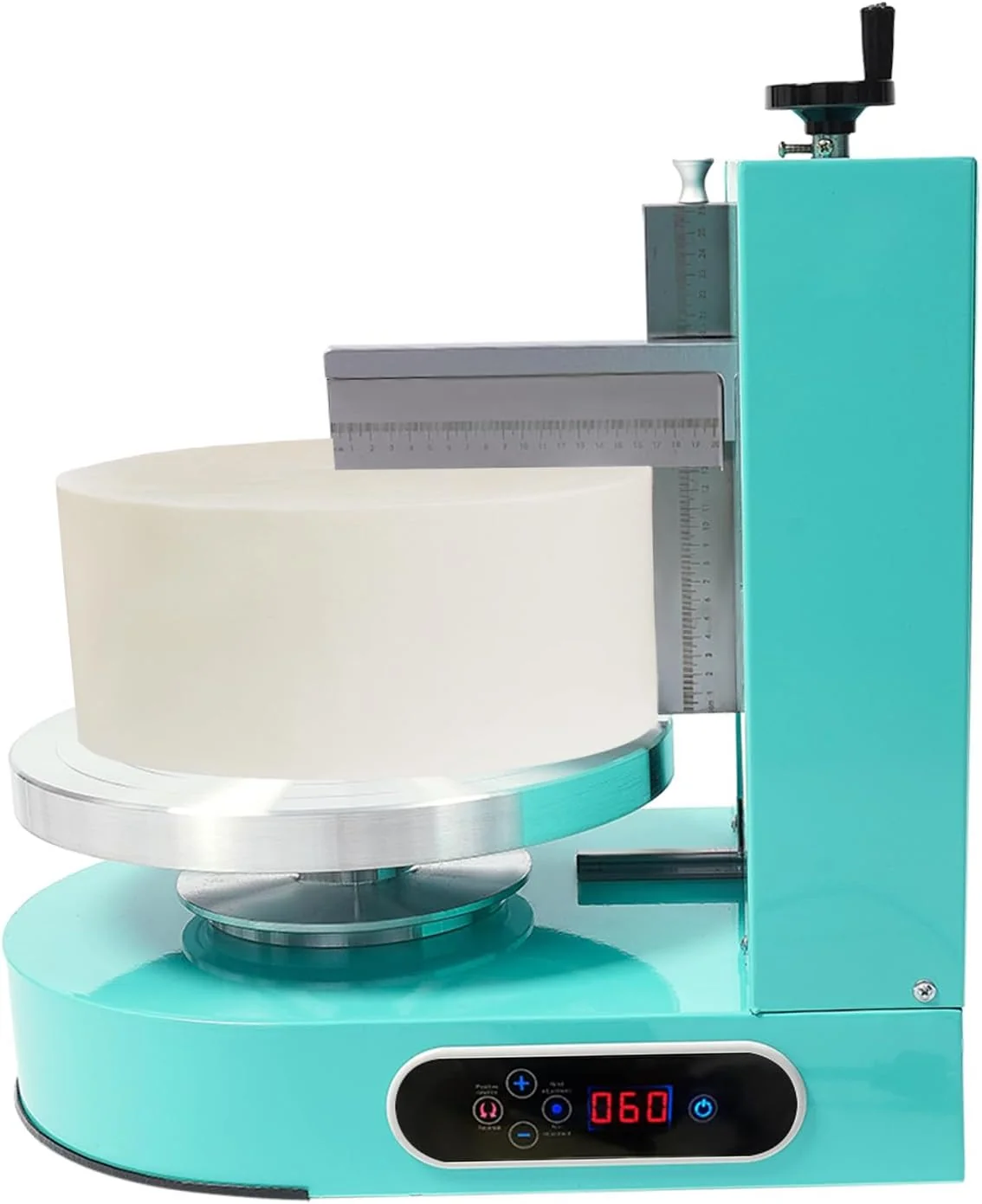 High-End Cake Decorating Coating Machine Automatic Cake Cream Spreading Coating Filling Machine Birthday Cake Cream Smoother Bread Cream Spreading Machine Suitable for 4-12 In Round Cake Green Unique