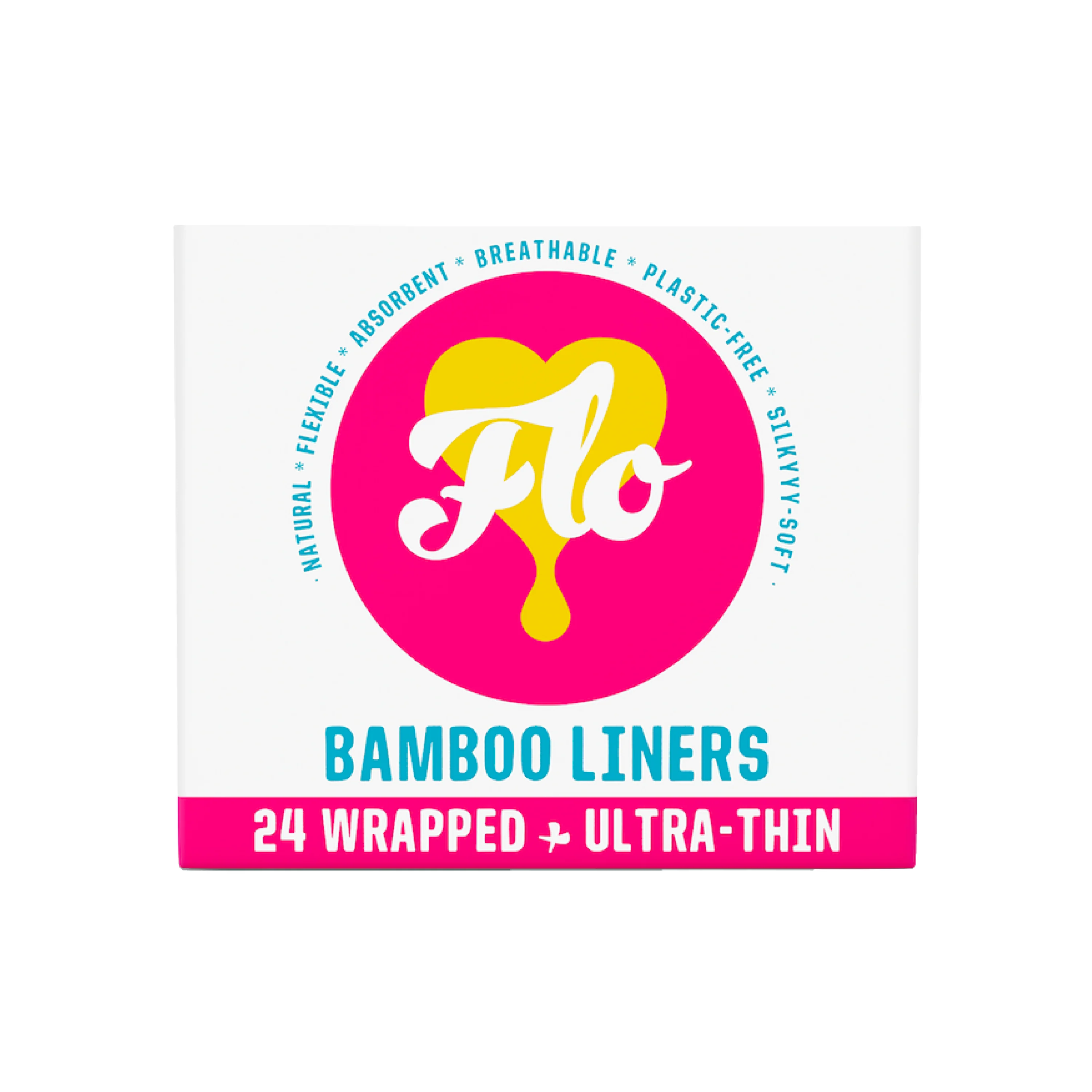 Secure Here We Flo Flo Organic Bamboo Panty Liners Wrapped Effective