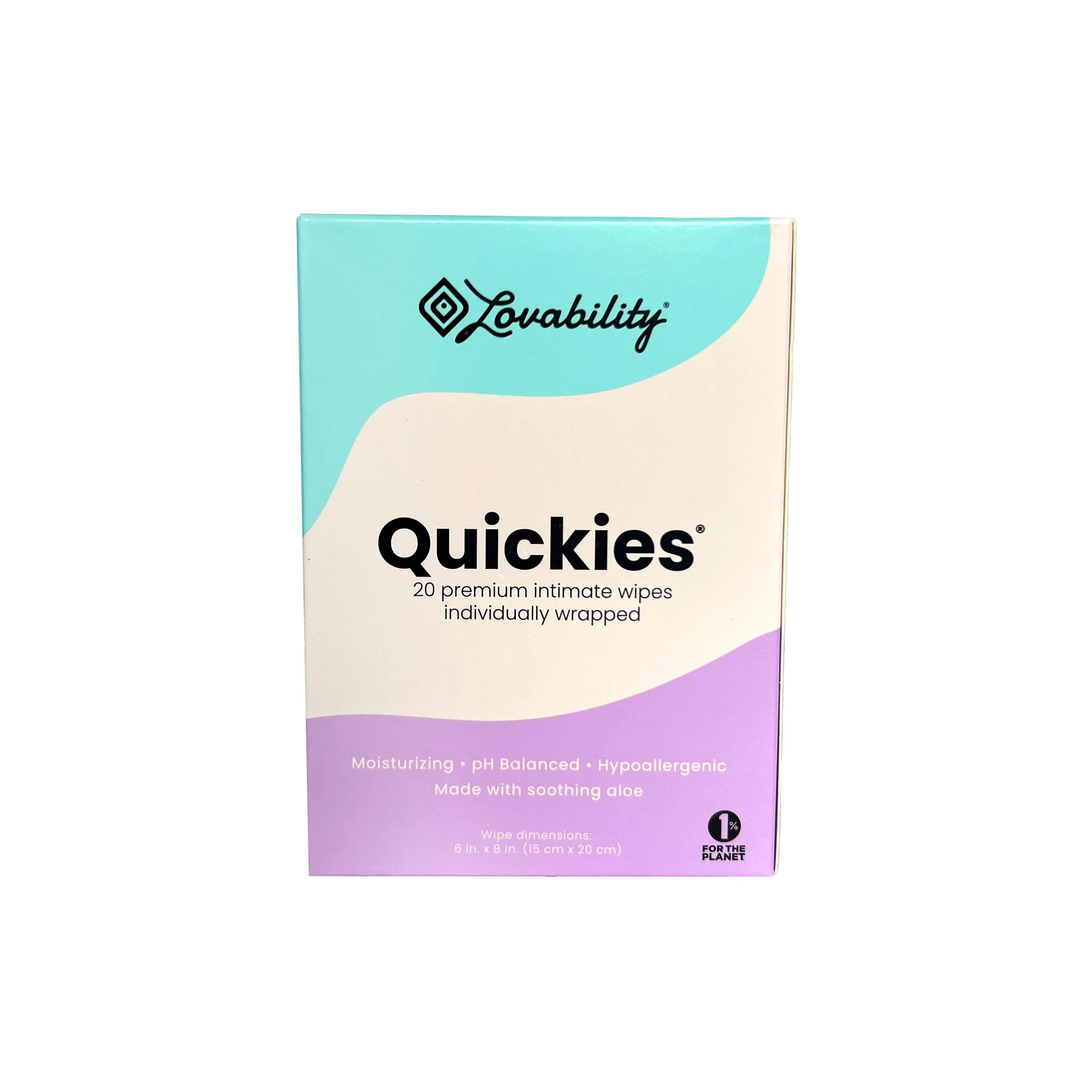 Specialty Lovability Quickies Intimate Wipes Easy-to-Use