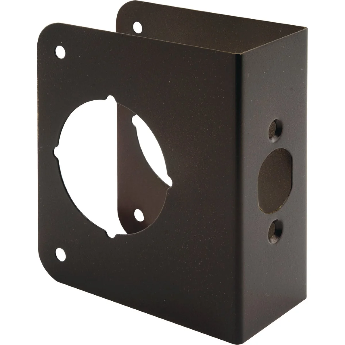 Contemporary Defender Security 1-3 4 In. x 2-3 8 In. Door Thickness Solid Bronze Door Reinforcer Certified