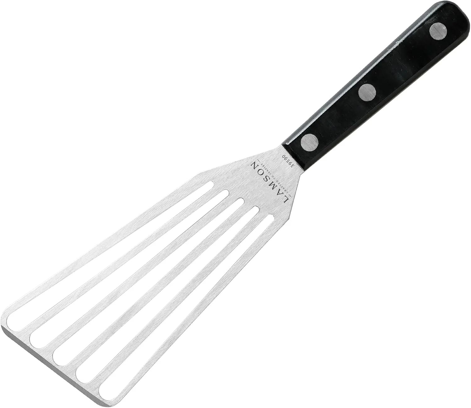 Smooth Lamson 4 x 9 Chef’s Slotted Turner with Ultra Durable Handle – Right Hand Prestigious