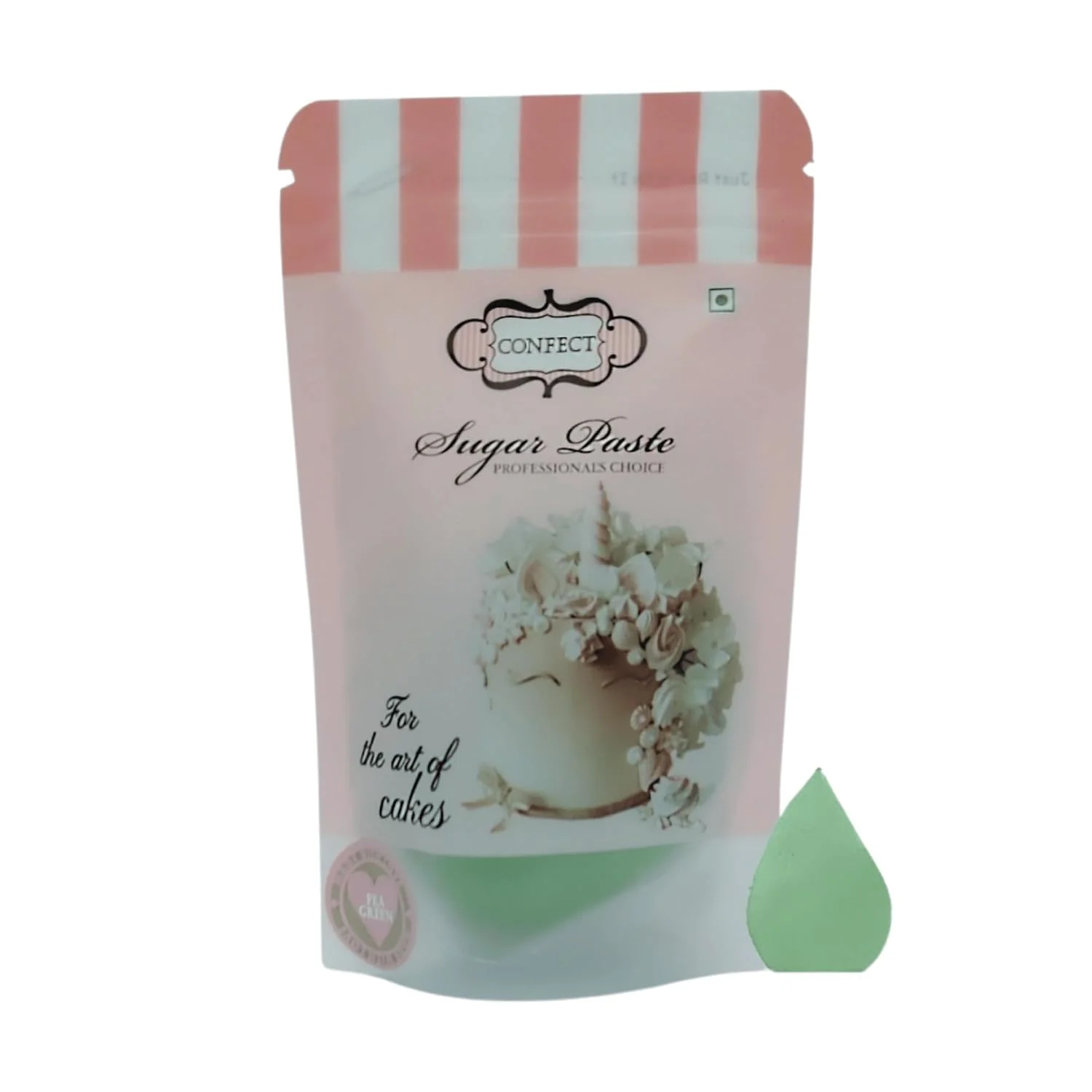 Modern Confect Pea Green Fondant for Cake Decorating Smooth amp Ready-to-Use Icing for Christmas Cakes Cupcakes amp Holiday Treats Vegan Gluten- Nut- Palm Oil- – 8.8 Oz Next-Generation