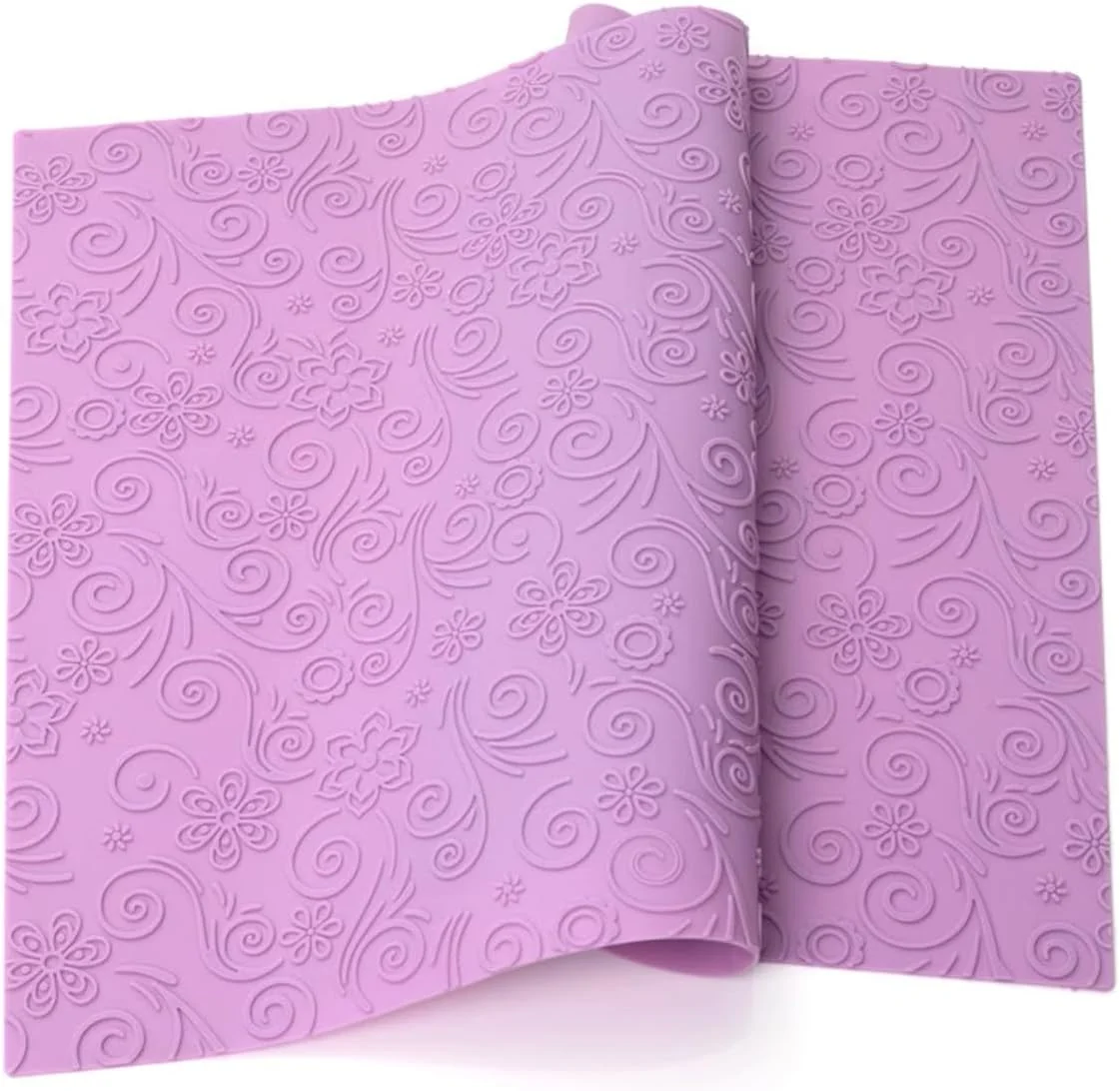 First-Class Growtail Cake Fondant Impression Mat Impression Lace Mold Fondant Cake Decorarting Tools-Spring Bloom Spiricle Crocodile Alligator Pattern Spring Healthy