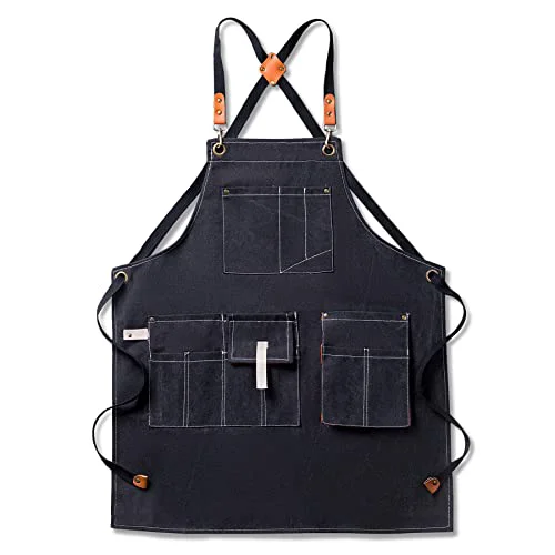 Official Canvas Aprons for Men Chef Apron Casual