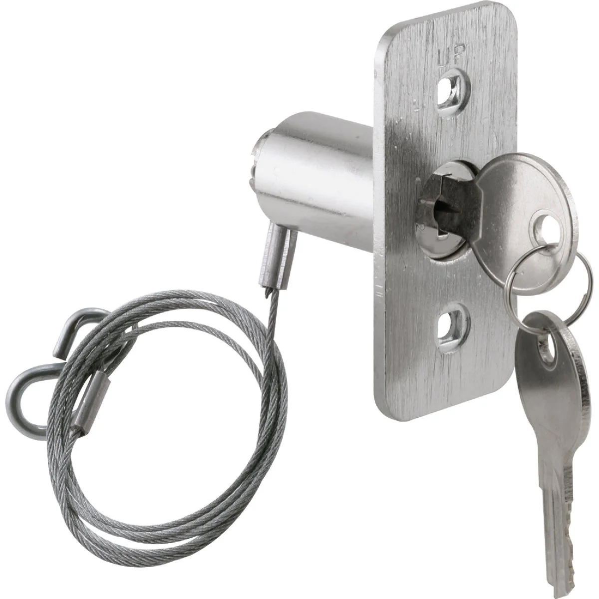 Modern Prime-Line Garage Door Diecast Brushed Chrome Emergency Release Kit Practical