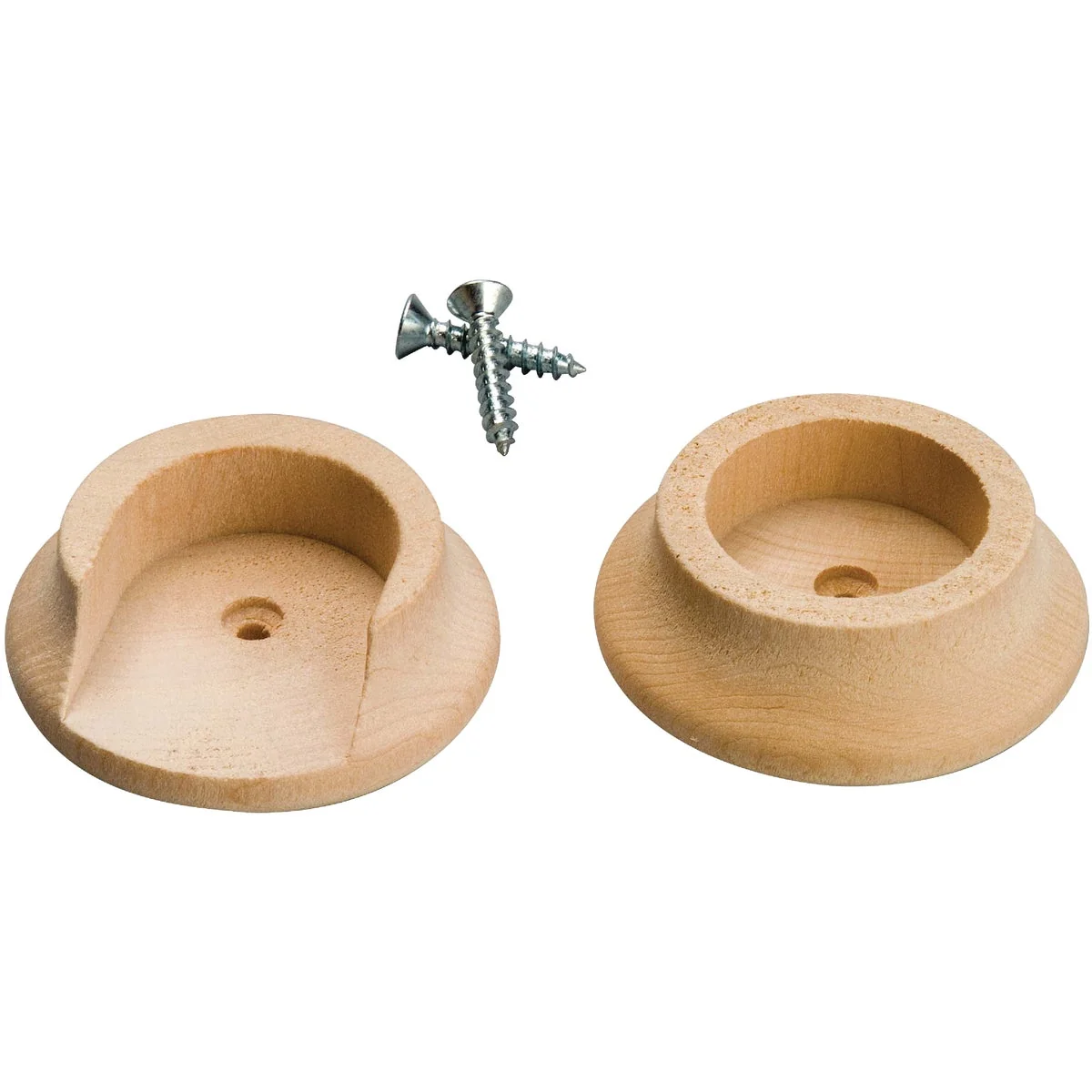 Fine Crafted Waddell 1-3 8 In. Wood Closet Rod Socket Natural 2-Pack Long-Lasting