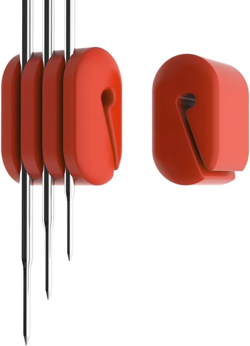 Functional Universal Slicon Pot Clip Cup Clip for Temperature Probe of Deep Fryer Candy Pot Probe Organizer Pack of 2 Safe