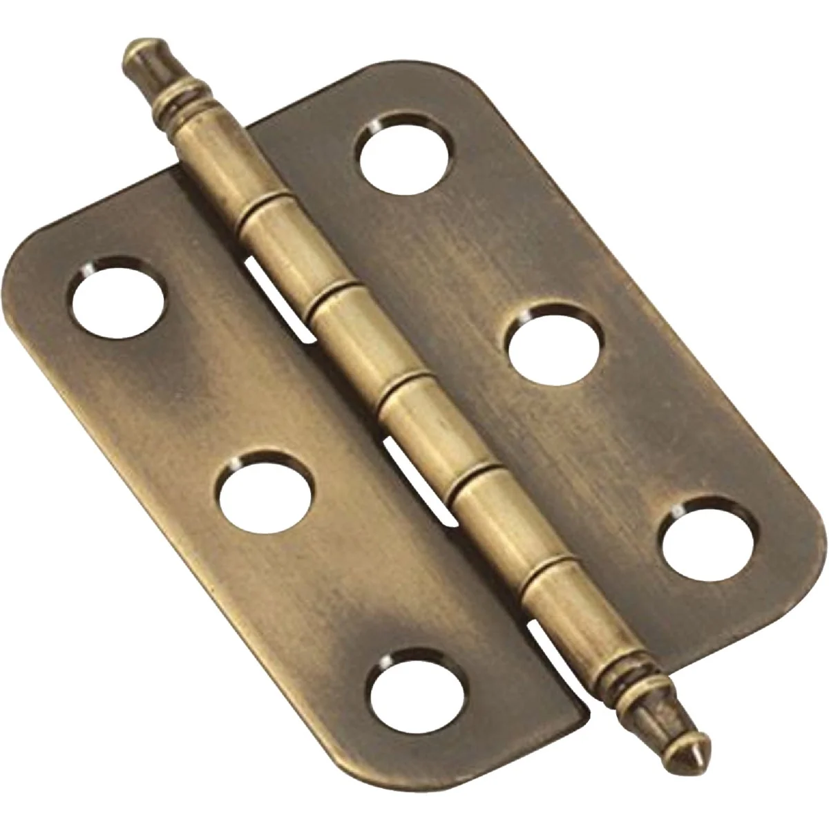 Professional Amerock Tight Pin Antique Brass 1-3 8 In. Flush Hinge 2-Pack Easy-to-Use