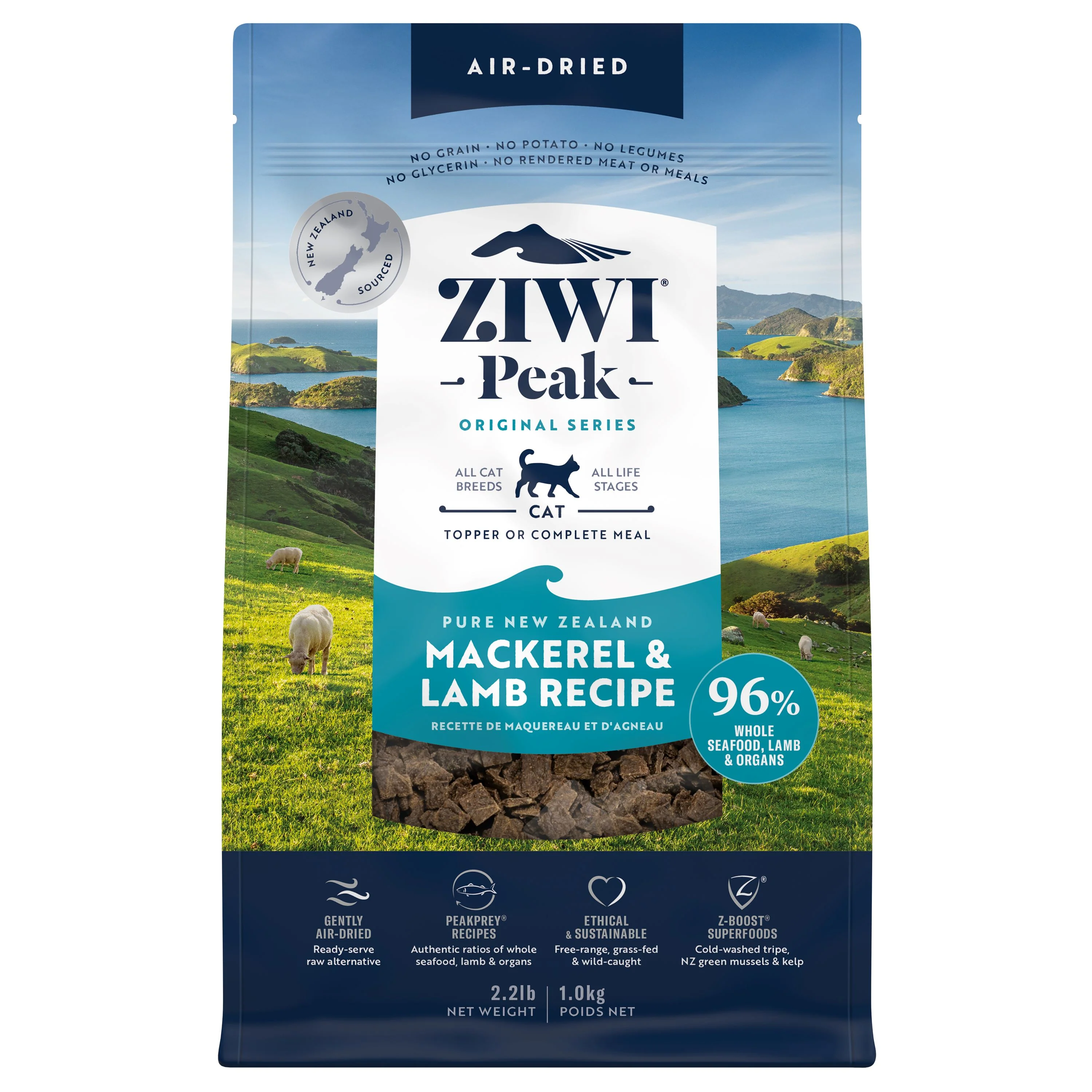 Minimalist ZIWI Air-Dried Cat Food – All Natural High Protein Grain Limited Ingredient Environmentally Friendly