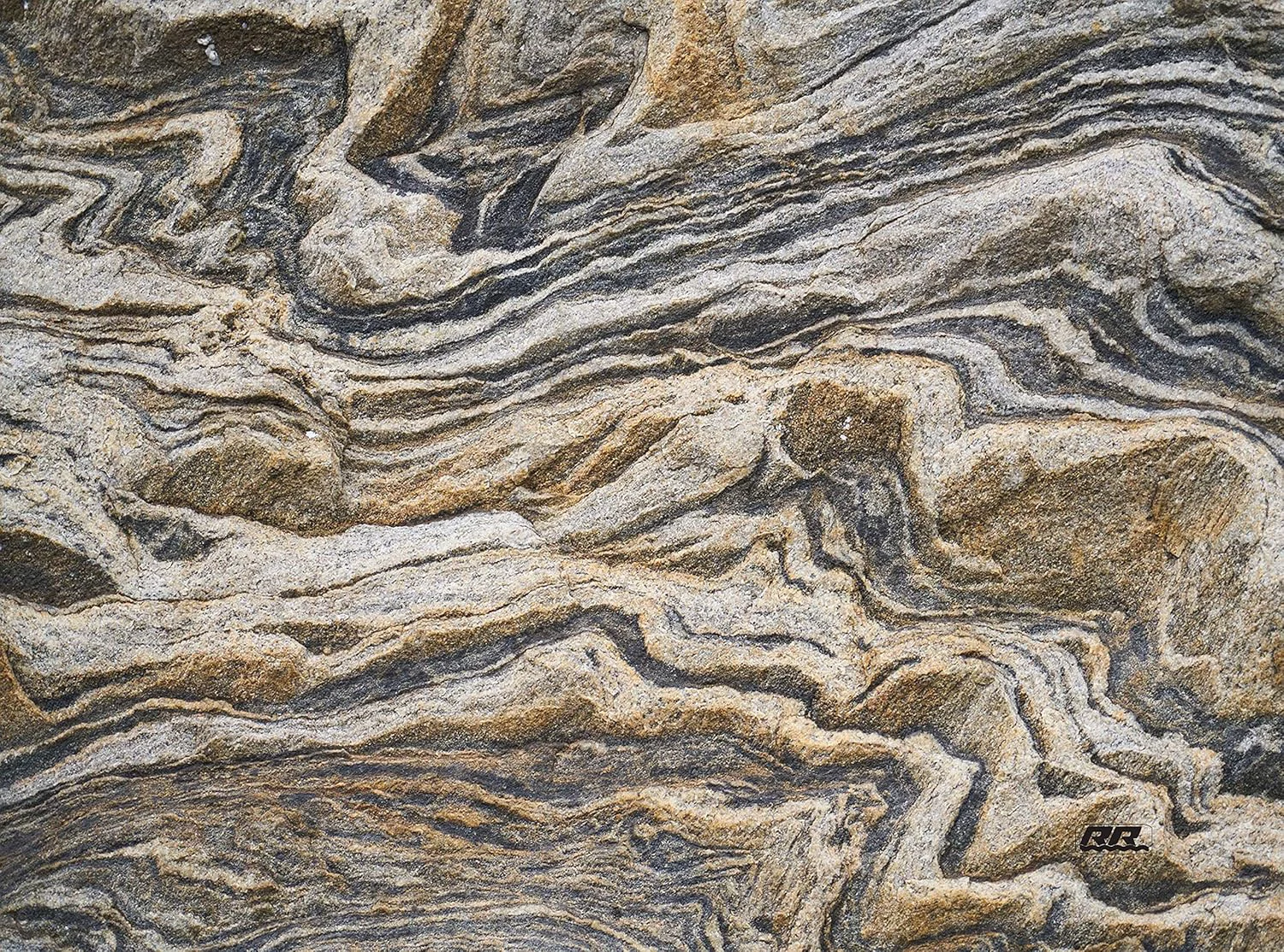 Exclusive Rogue River Tactical Brown Gray Granite Stone Marbled Pattern Textured Marble Art Kitchen Glass Cutting Board Modern Decorative Gift Abstract Wavy Professional