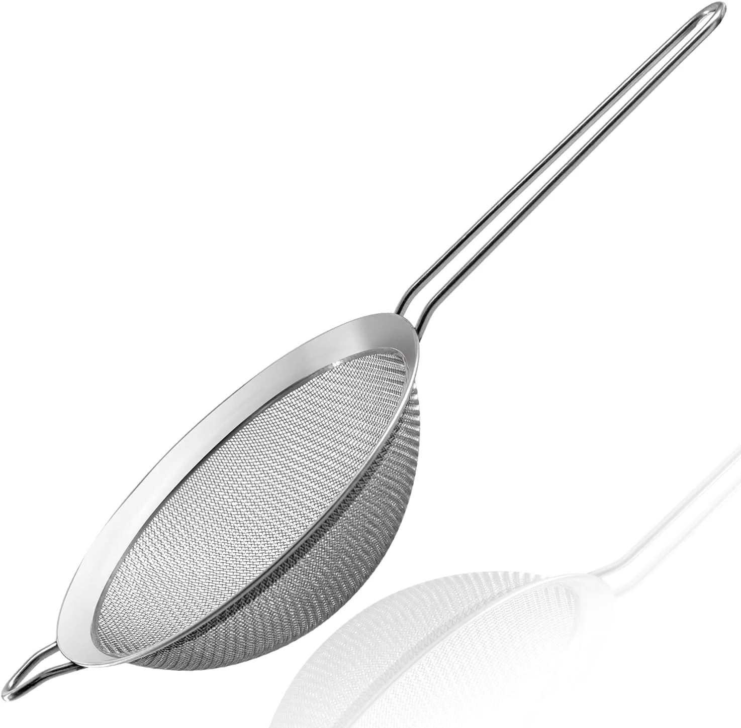 Original Anaeat Fine Mesh Strainers – Premium Stainless Steel Colander Sieve Sifters with Durable Mesh and Sturdy Handle Excellent for Sifting Dry ingredients Flour Pastas Rice Tea 5.5 Innovative