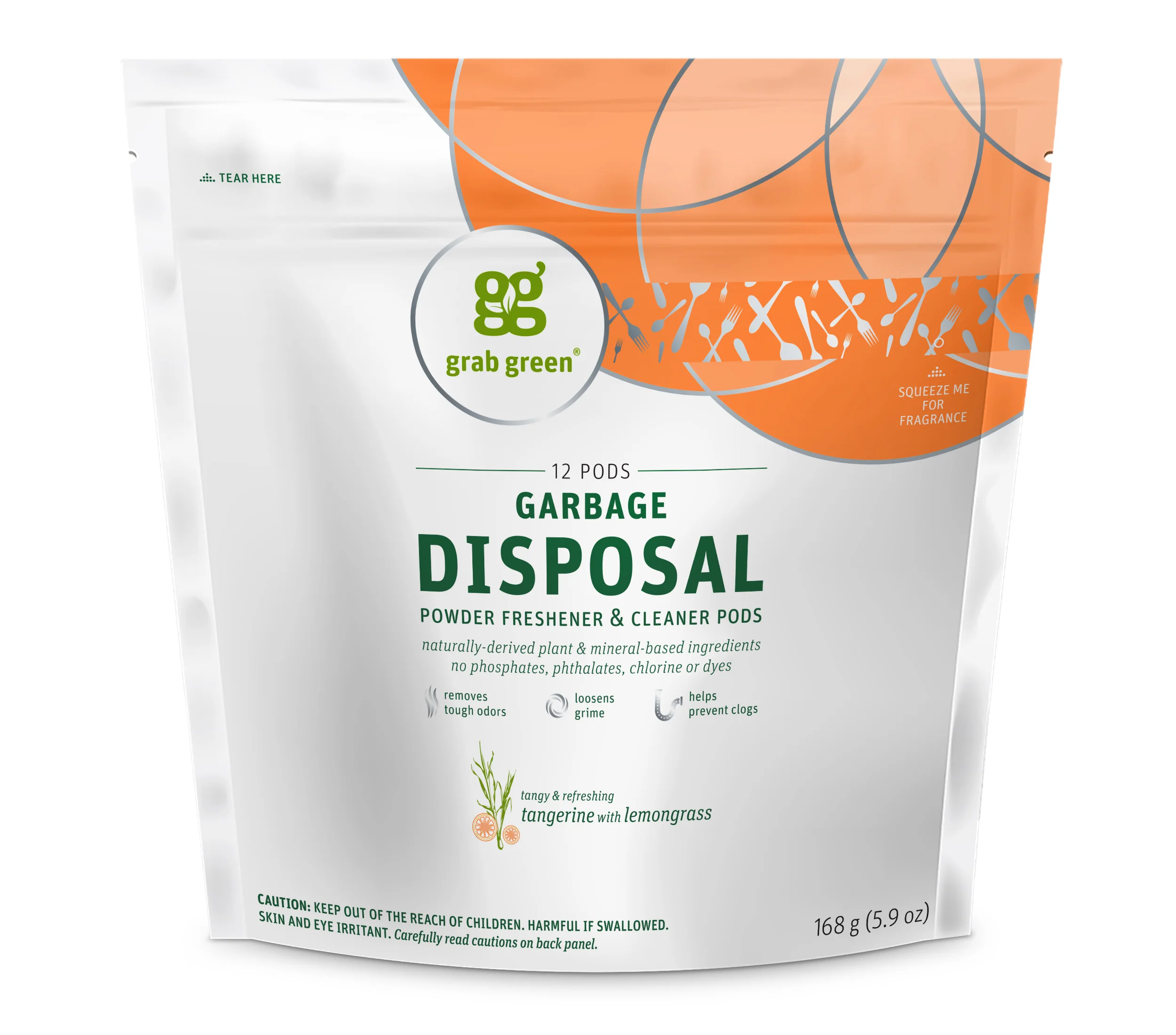 Top-Quality grab green Garbage Disposal Freshener Cleaner Pods – Tangerine with Lemongrass Artisan