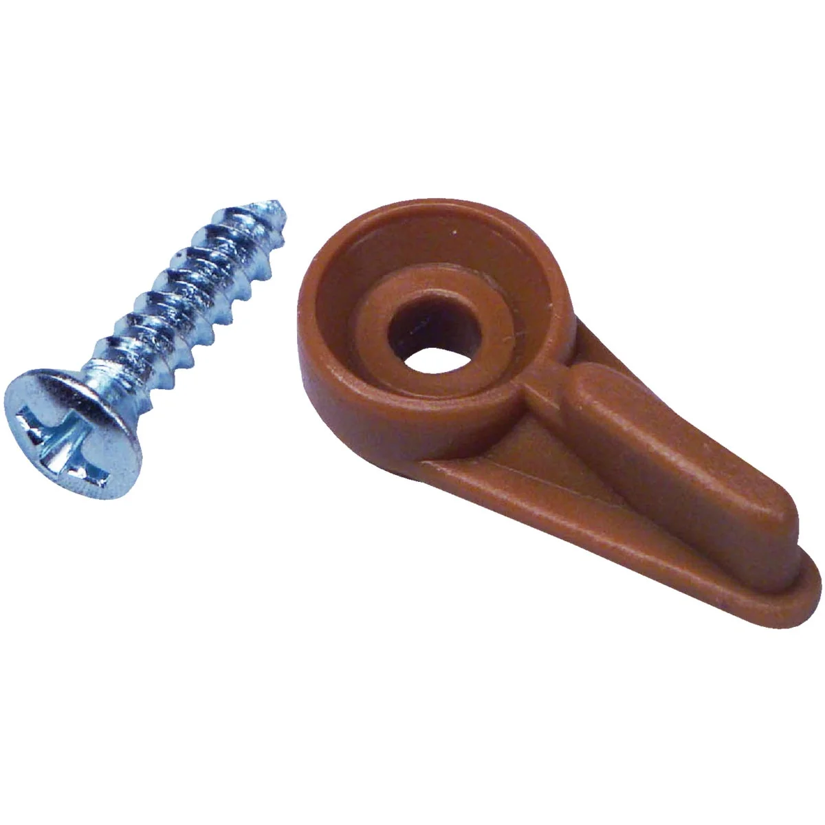 Easy-to-Use United States Hardware 15 16 In. x 3 8 In. Brown Storm Screen Clip 8 Count Natural