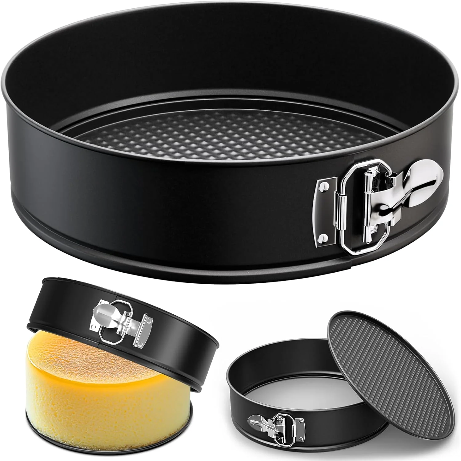 Quality 9 Inch Springform Pan with Removable Bottom Non-stick Round Spring Form Cake Mold Cheesecake Pan For Baking Efficient