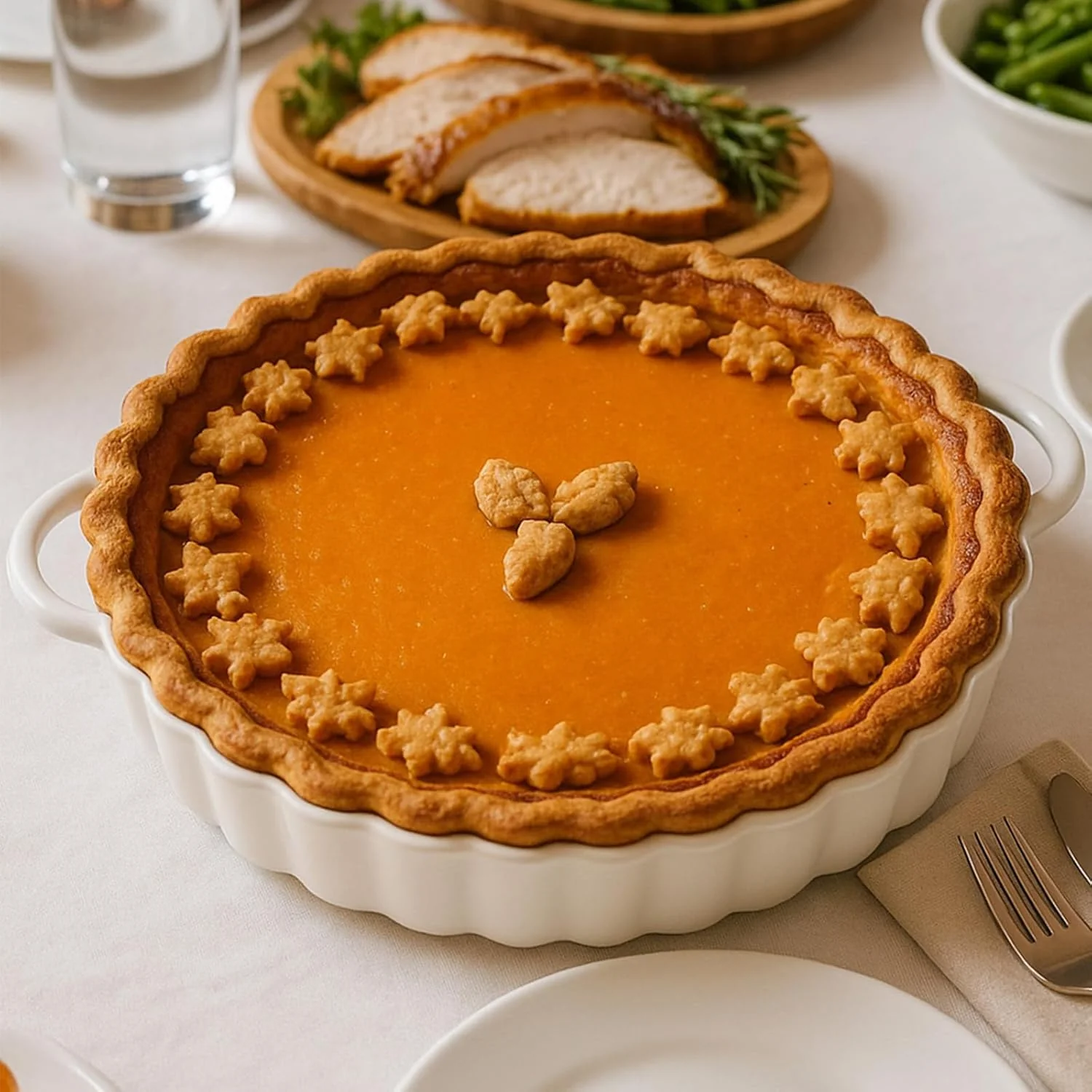 Professional 10×2in Deep Ceramic Pie Pan with Handles for Pie Quiche Tart Baking. Easy to grip Lead- Sustainable