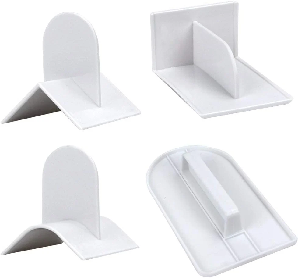 Solid 4pcs Fondant Icing Smoother Polisher for Cake Decoration Sugarcraft Scraper Paddle Tool Refined