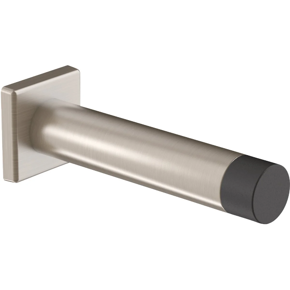 Natural National Hardware 3 In. Satin Nickel Reed Door Stop Secure