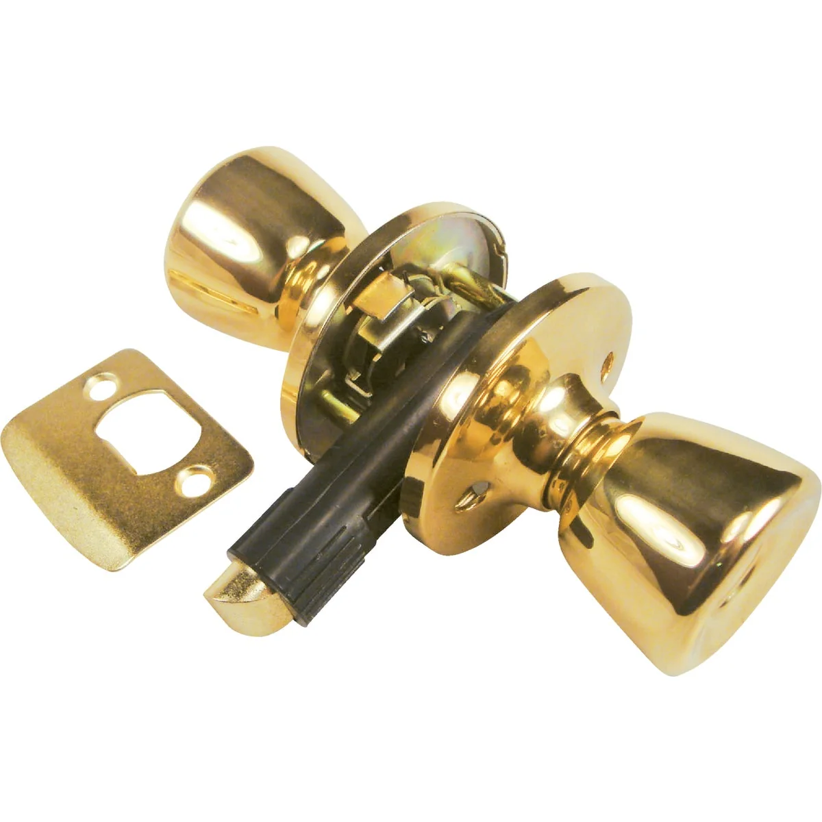 Durable United States Hardware Polished Brass Hall Closet Door Knob Elite